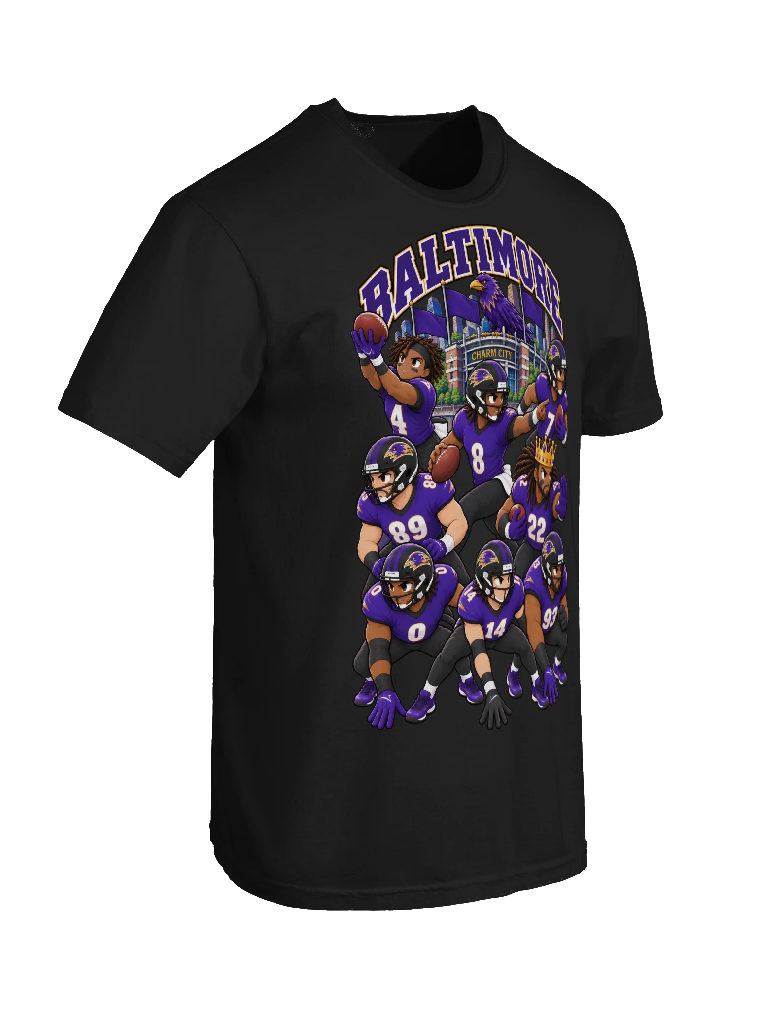 Baltimore Football Animated Player T-Shirt product image (30)
