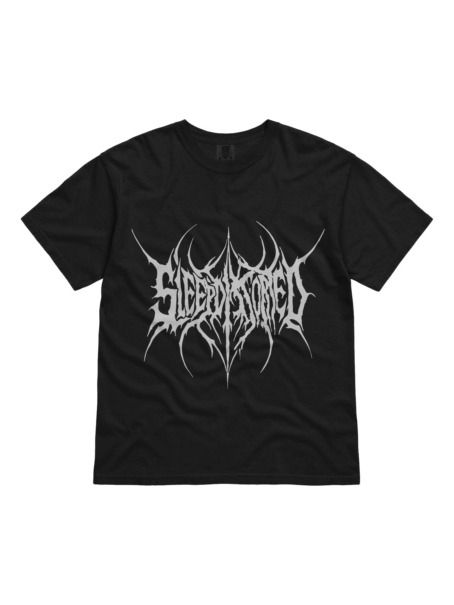 White sleepDistorted logo T-Shirt product image (71)