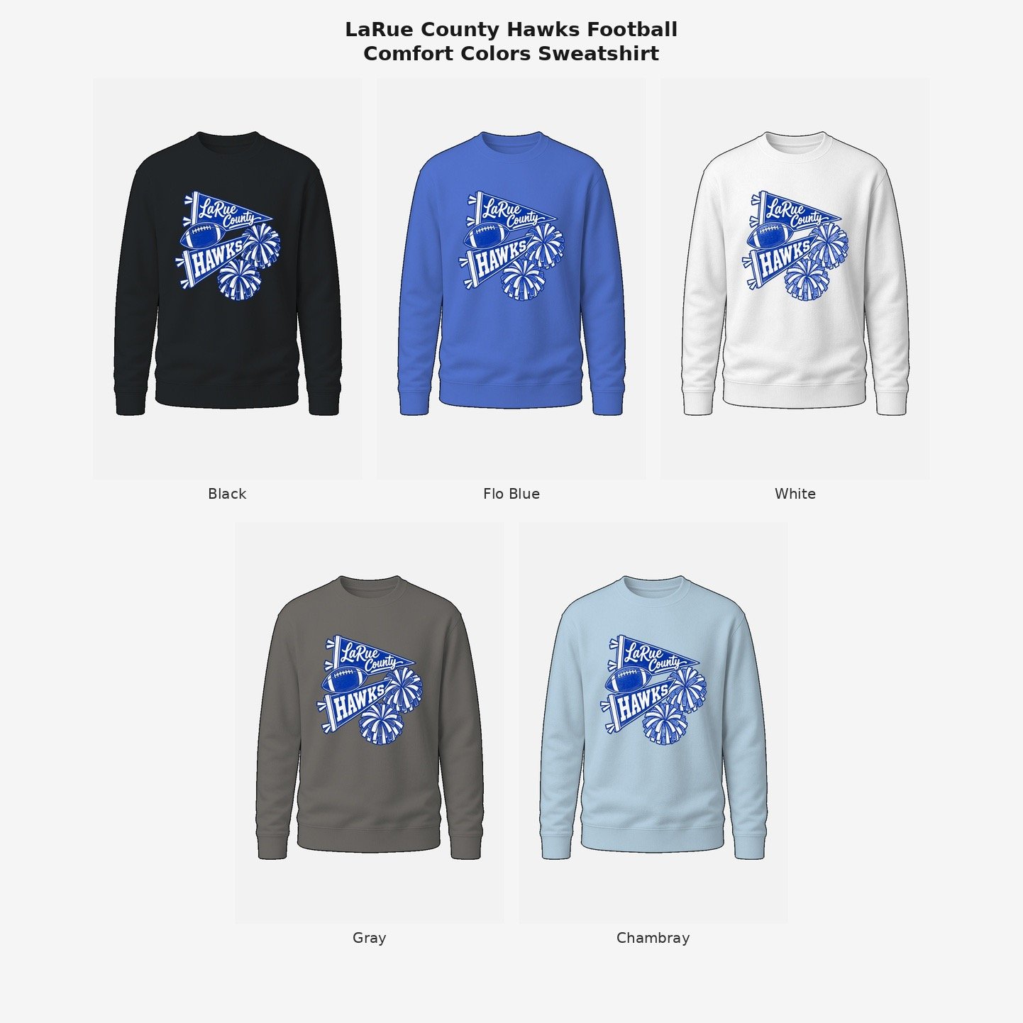 LC Pom Pom Comfort Colors sweatshirt product image (1)