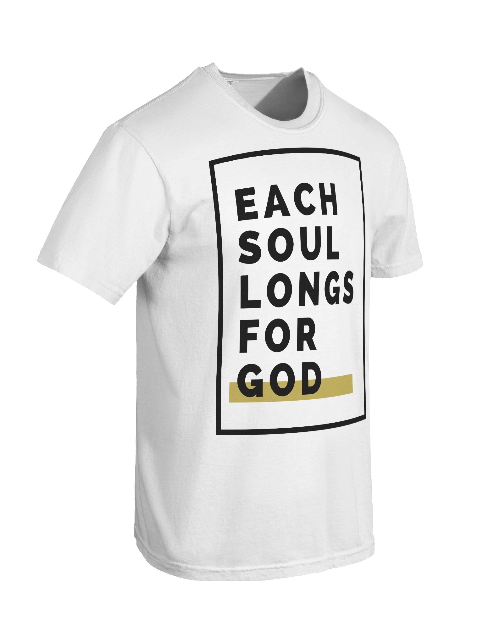 "Each Soul Longs For God" Tee | The Alabaster Edition (White) product image (8)