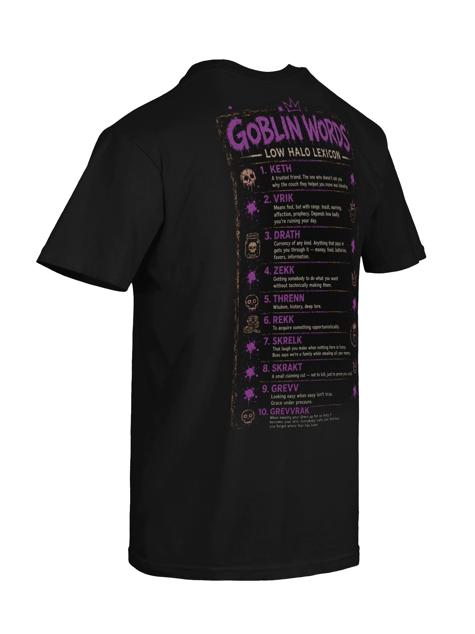 Goblin Words: Low Halo Lexicon Tee product image (8)