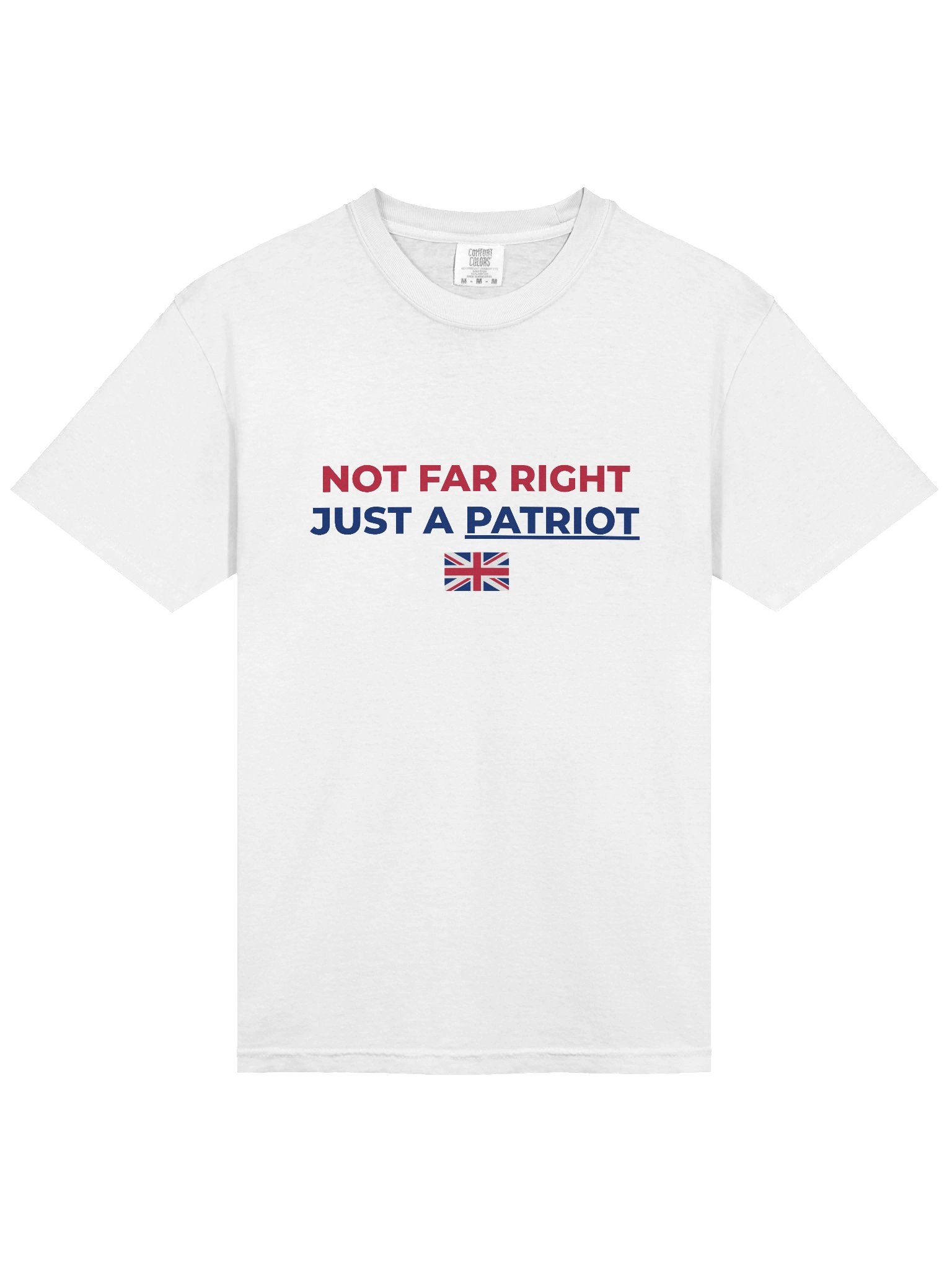 “Not Far Right, Just a Patriot” Black Tee product image (13)