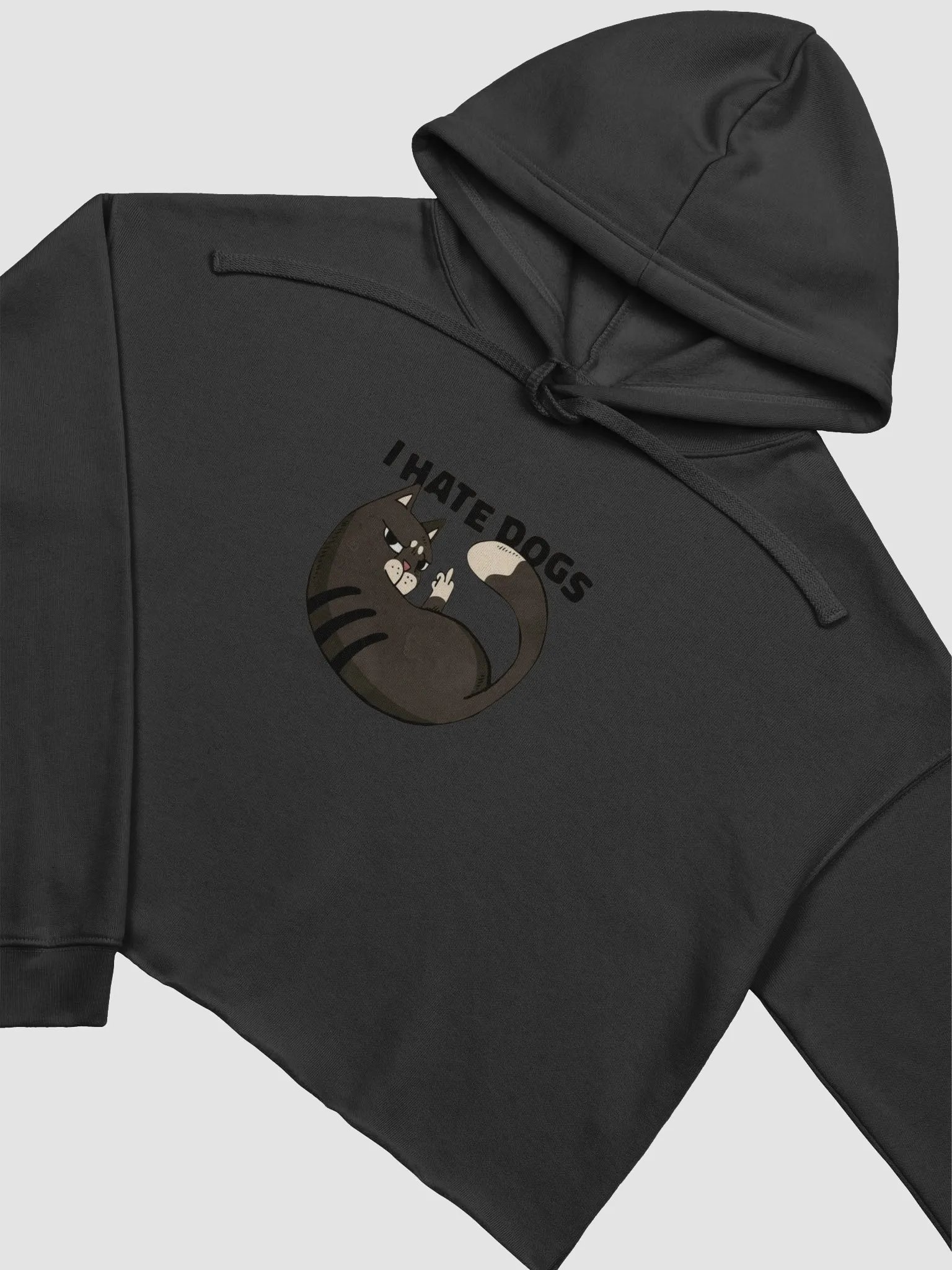 I Hate Dogs Crop Hoodie product image (11)