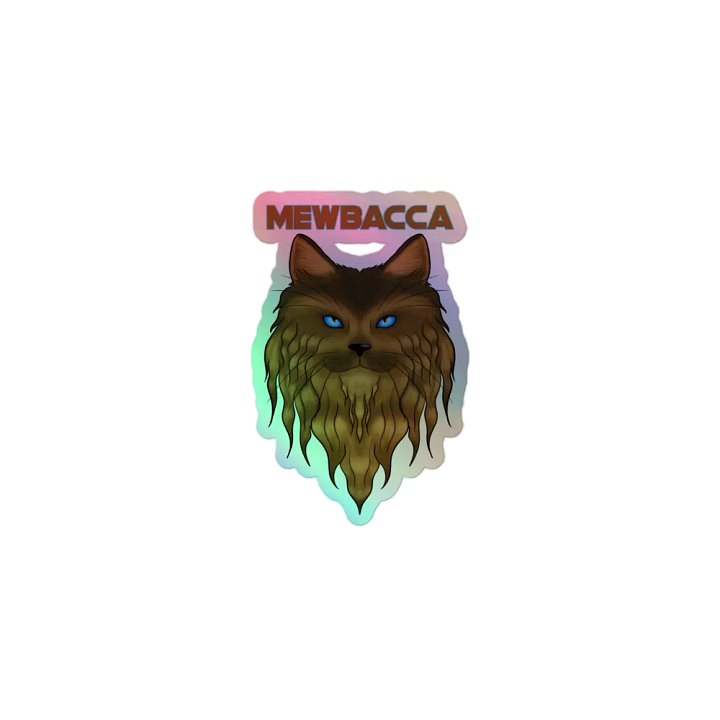 Mewbacca Holo Sticker product image (1)