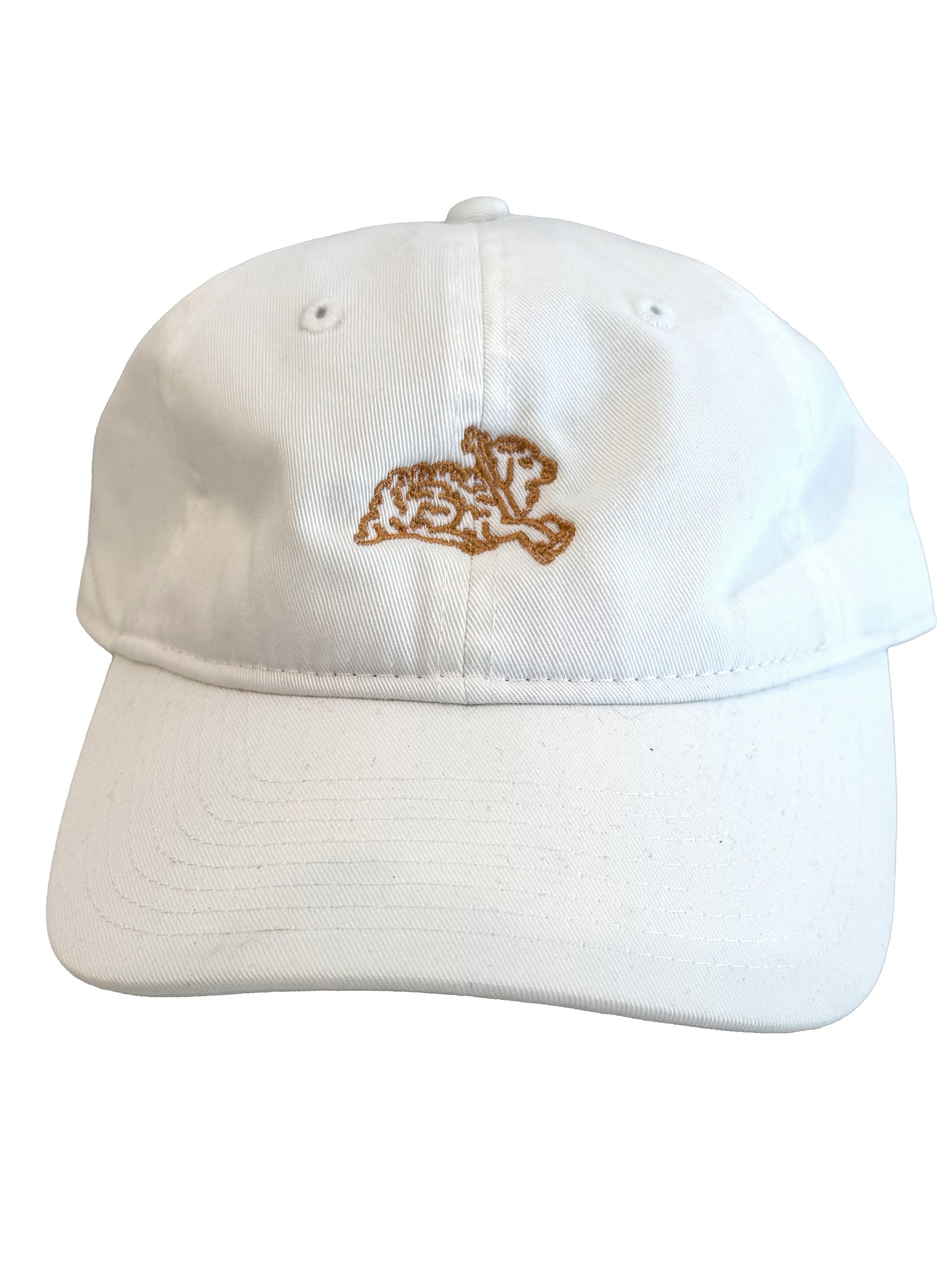 THE LAMB DAD CAP — WHITE / GOLD product image (1)