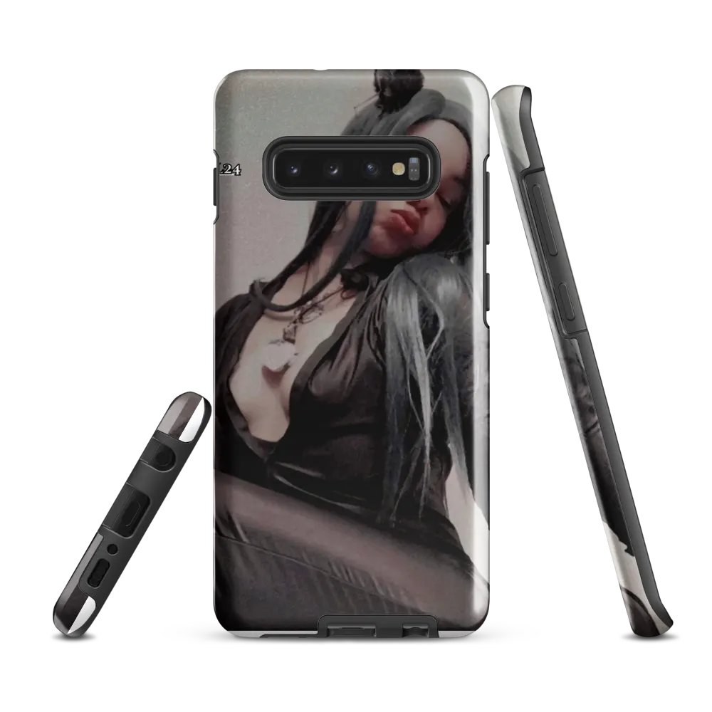DC - Catwoman Cosplay Samsung Case (Shadow Velvet) featuring goth_girl_model24 product image (1)