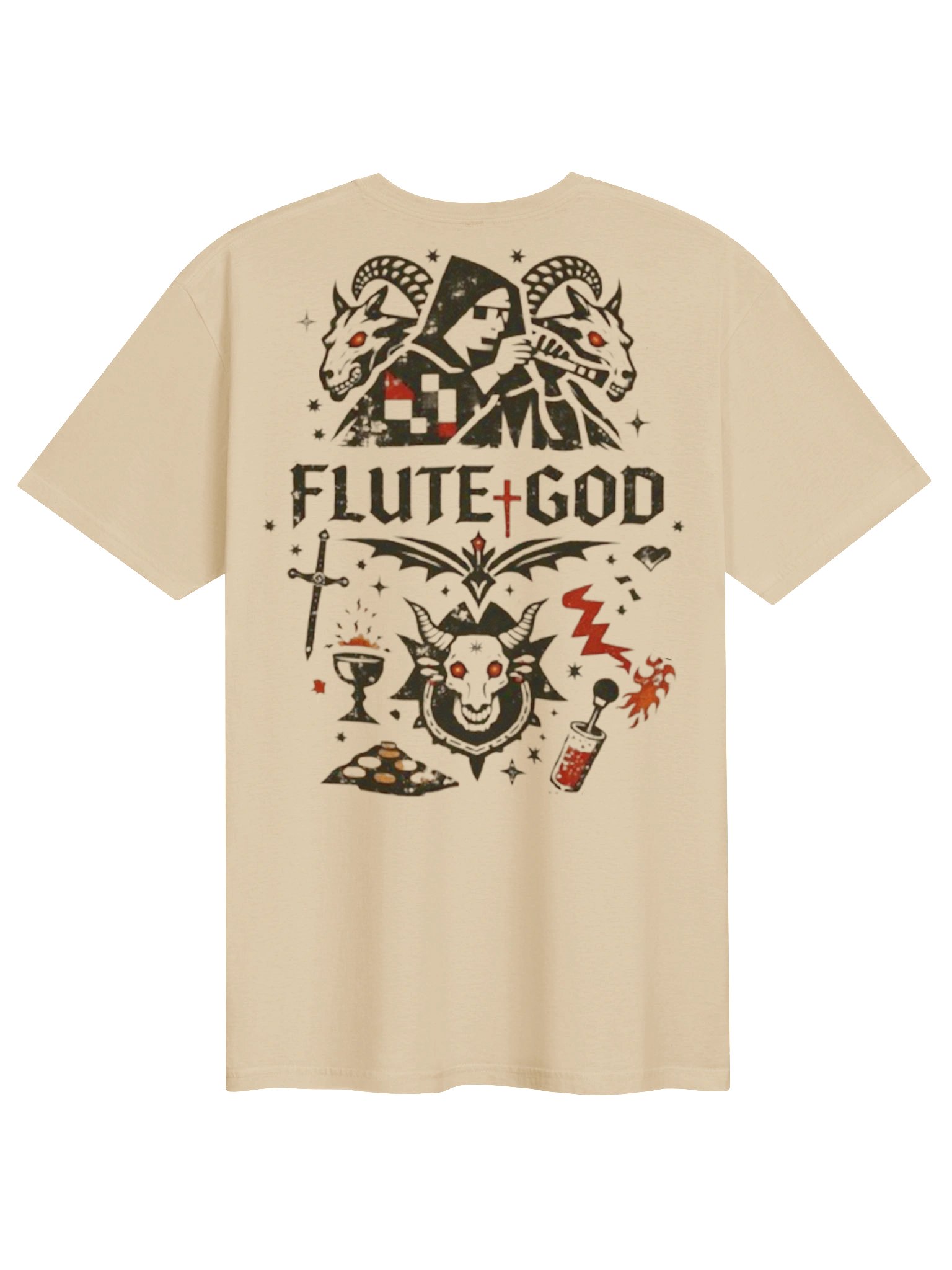 Tee-shirt Flute God PREMIUM product image (1)