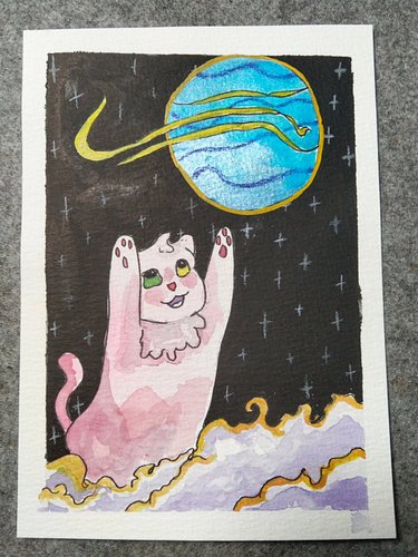 Our friend and cozy art streamer @galacticatstudios is celebrating 6 years on Twitch. She invited others to draw her lovely c...