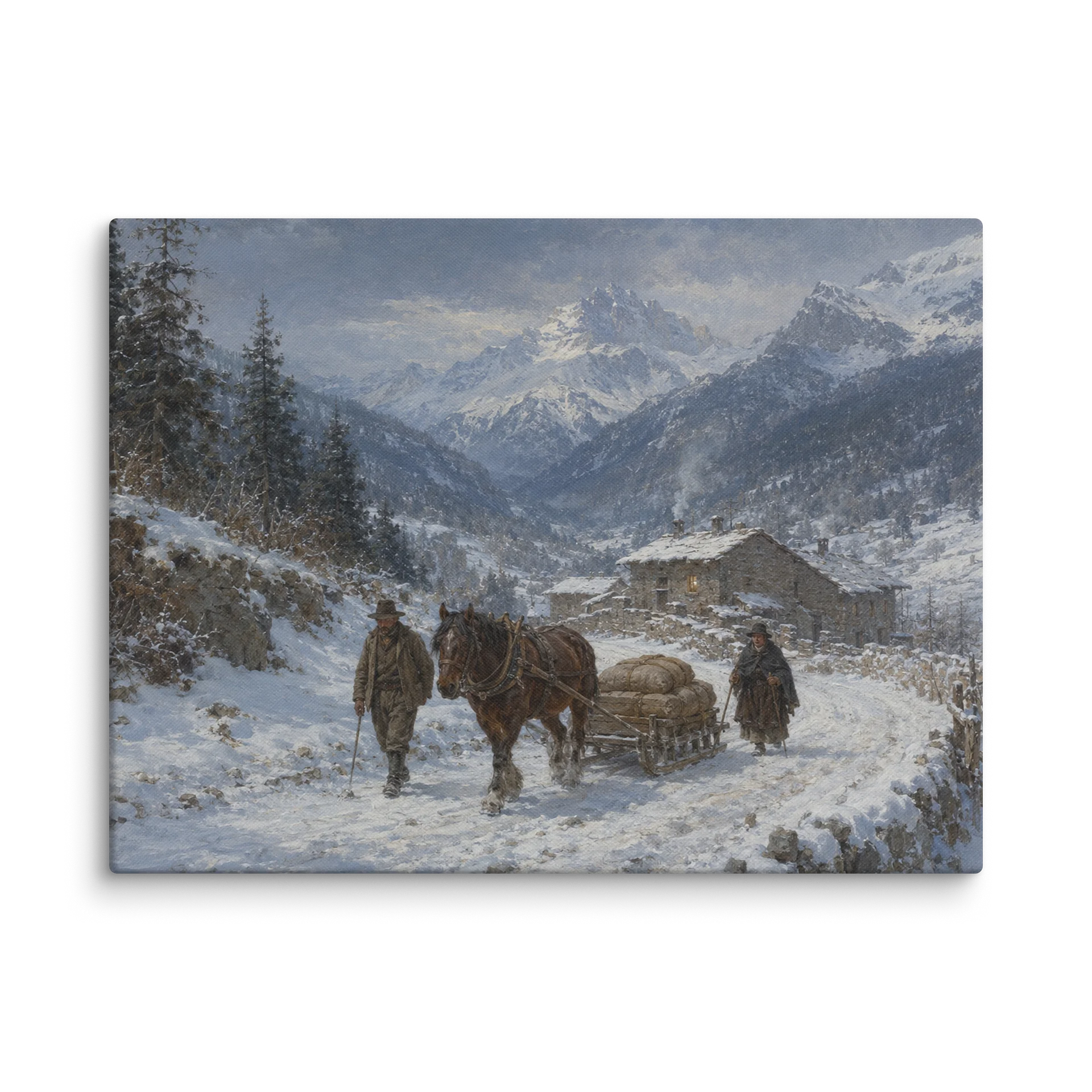 Inverno in Valchiavenna — Gallery Canvas Print product image (1)