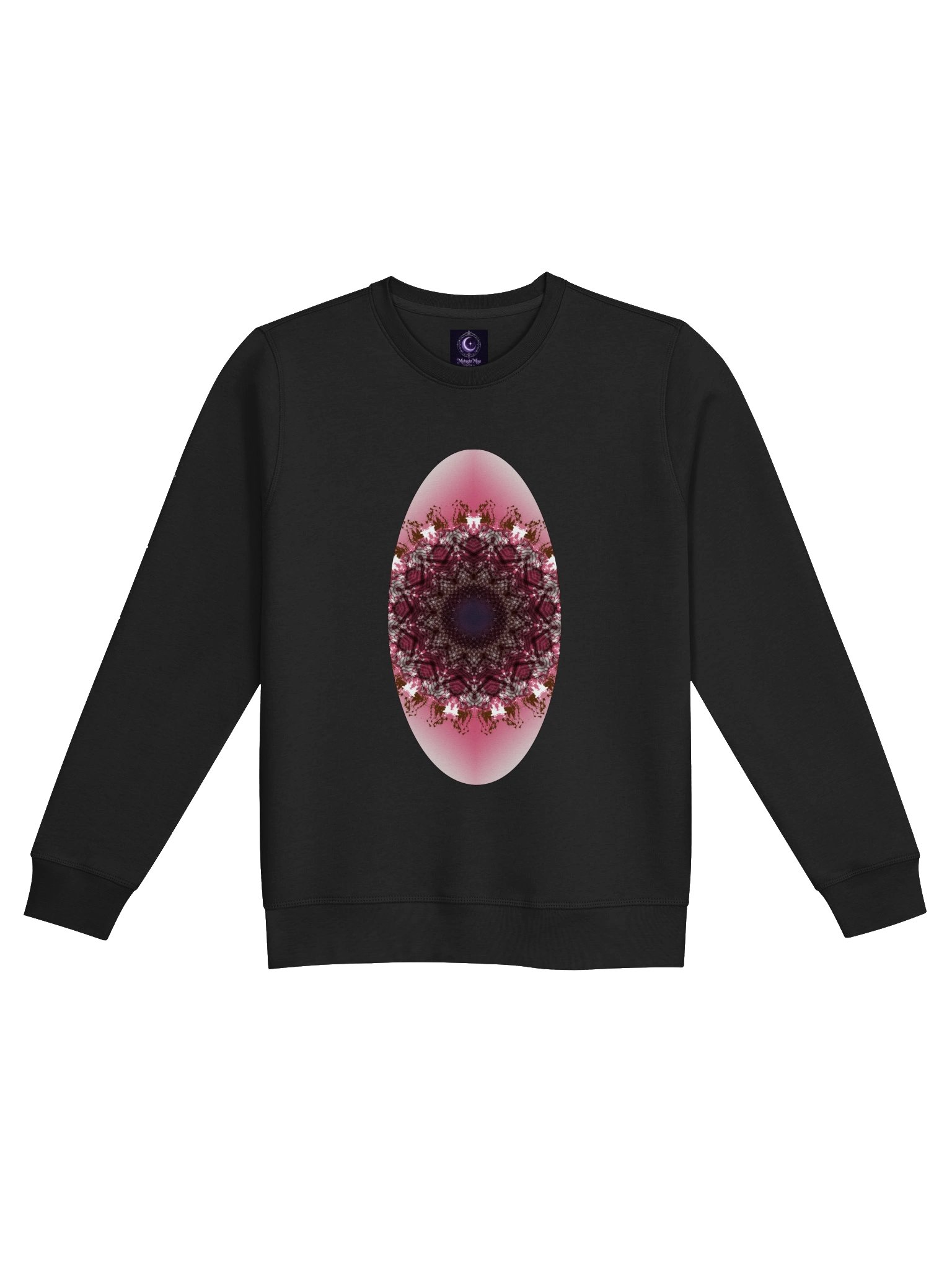 Emberlace Oval – Fall Mandala Sweatshirt in Maroon & Soft Pink Glow product image (3)