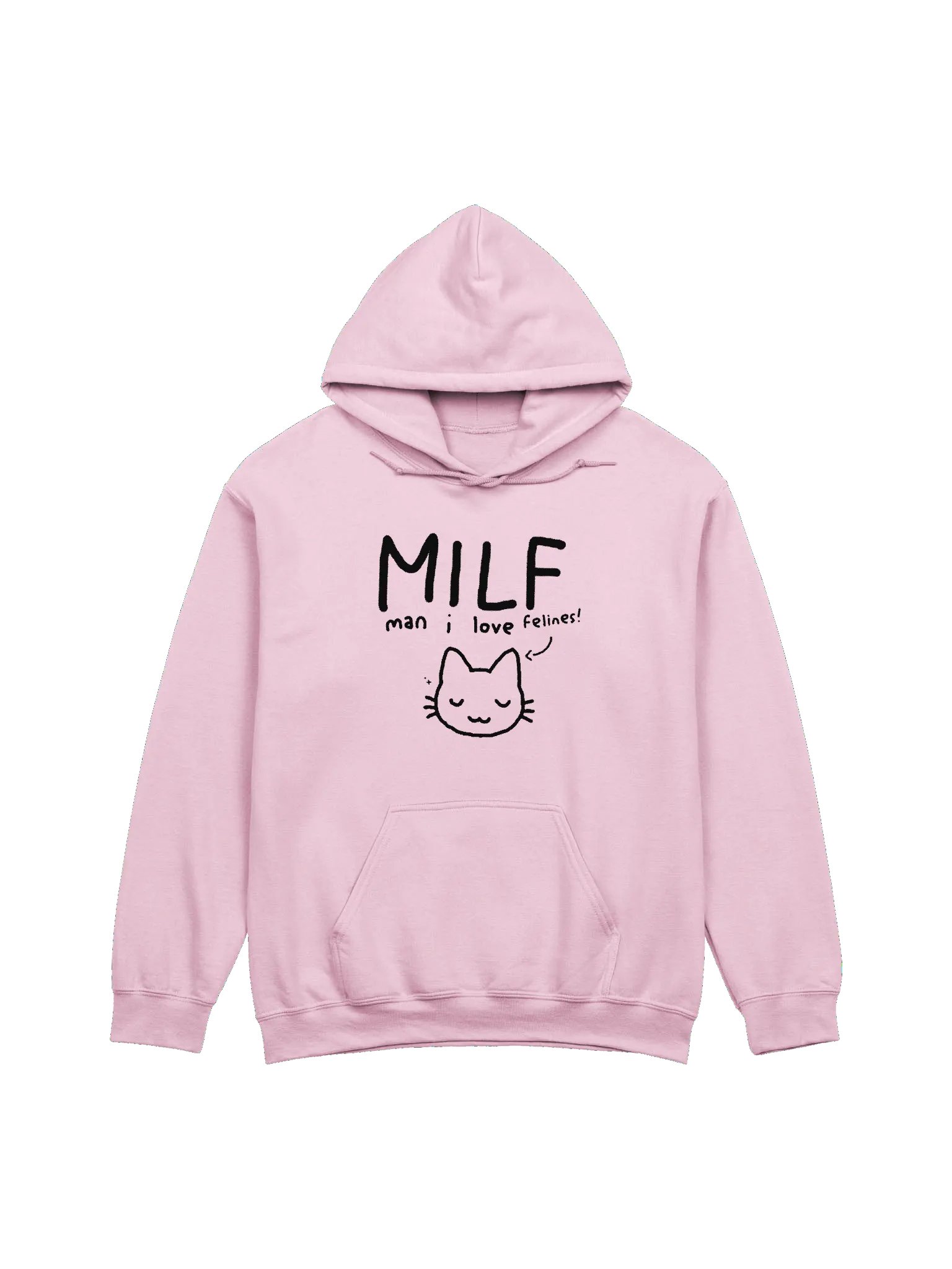 man i LOVE felines — pastel hoodie product image (1)