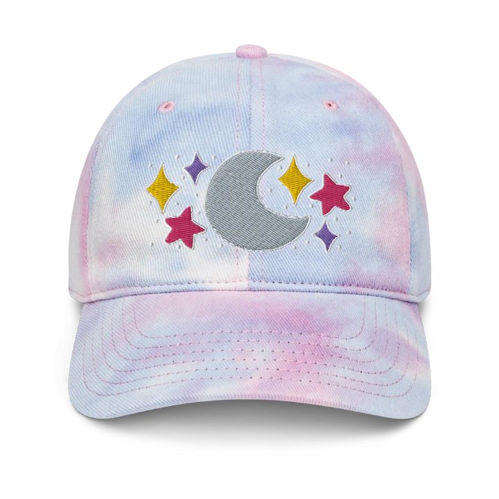 Celestial Tie Dye Dad Hat with Puff Embroidery product image (1)
