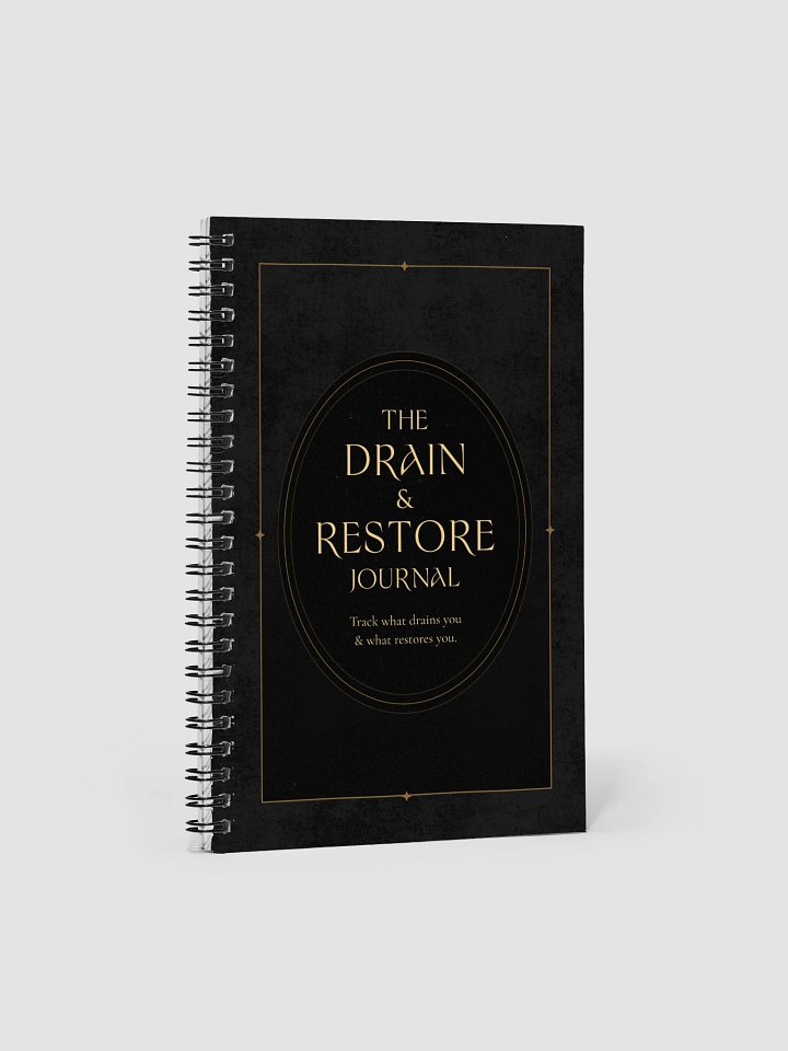 The Drain & Restore Journal | Energy Log Notebook for Burnout & Fatigue product image (2)