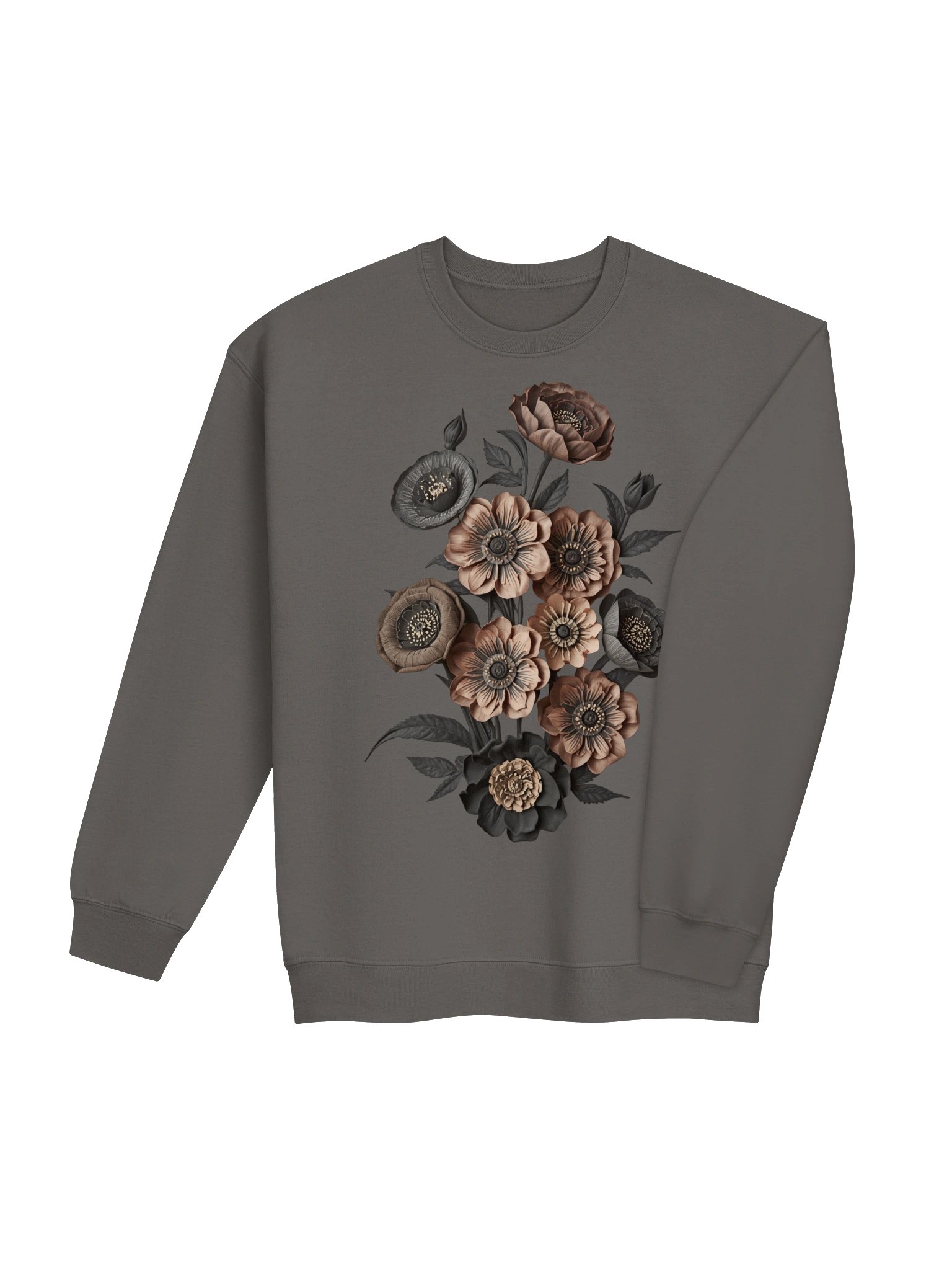 Moody Floral Crewneck Sweatshirt, Vintage Bouquet Crewneck product image (6)