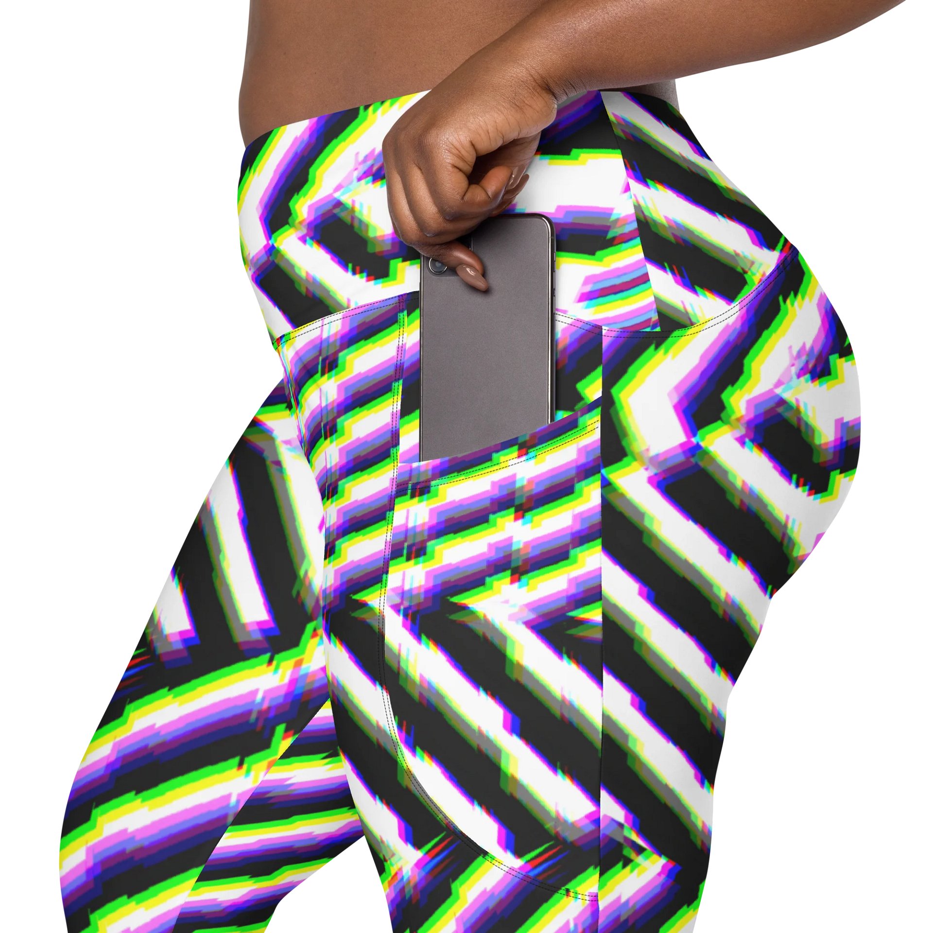 Razzle Dazzle - Crossover Leggings with Pockets product image (8)