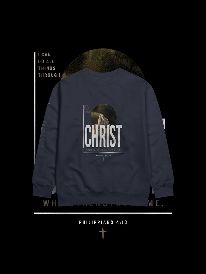 Philippians 4:13 - Cotton Heritage Premium Sweatshirt by Cotton Heritage product image (2)