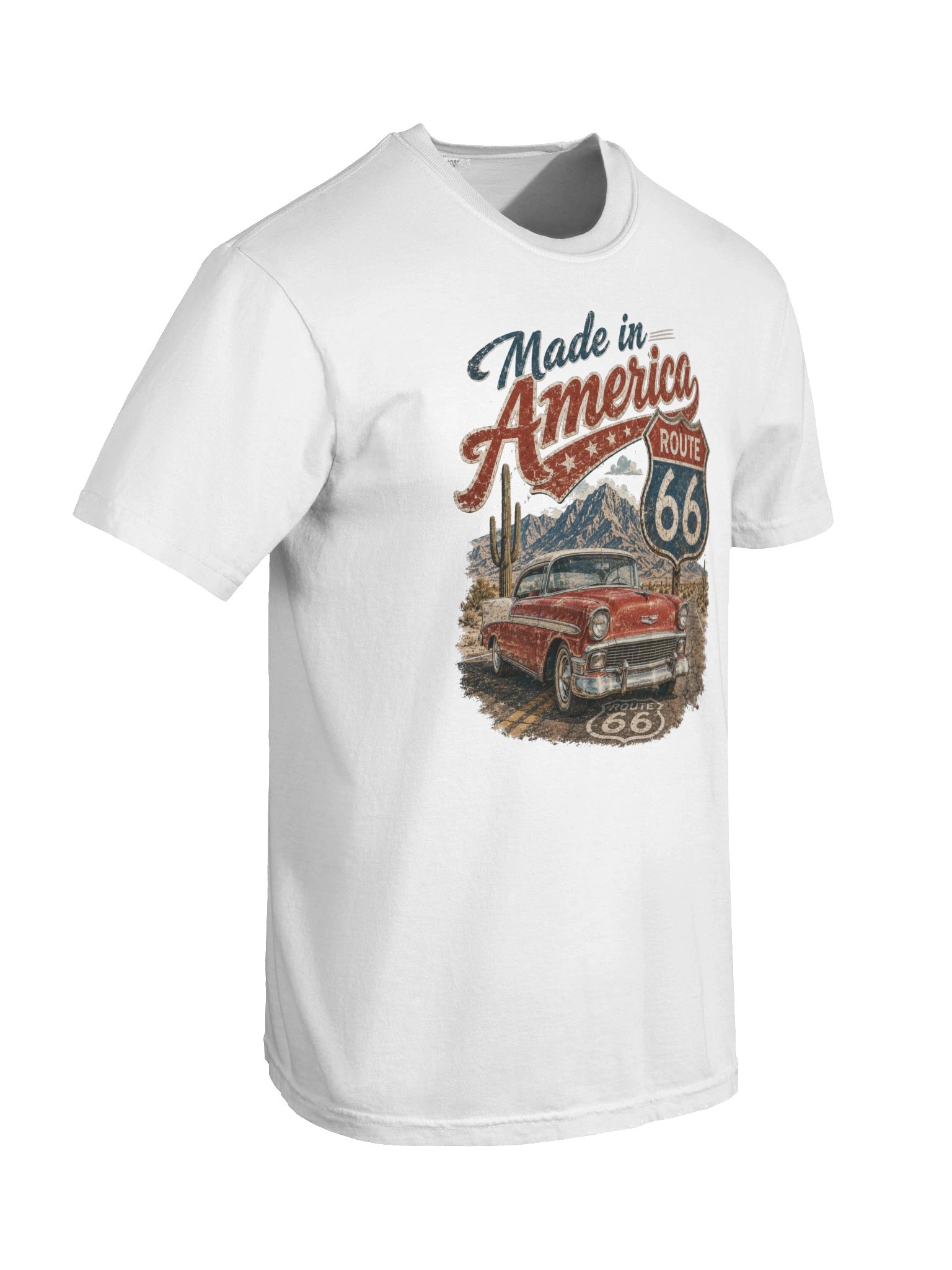 Route 66 T-Shirt | Made in America Vintage Road Trip Americana Graphic Tee product image (12)