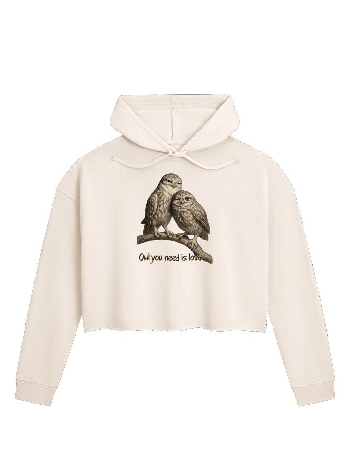 Owl Love Cropped Hoodie product image (17)