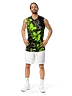 Cool-Yellow Graffiti Basketball Jersey