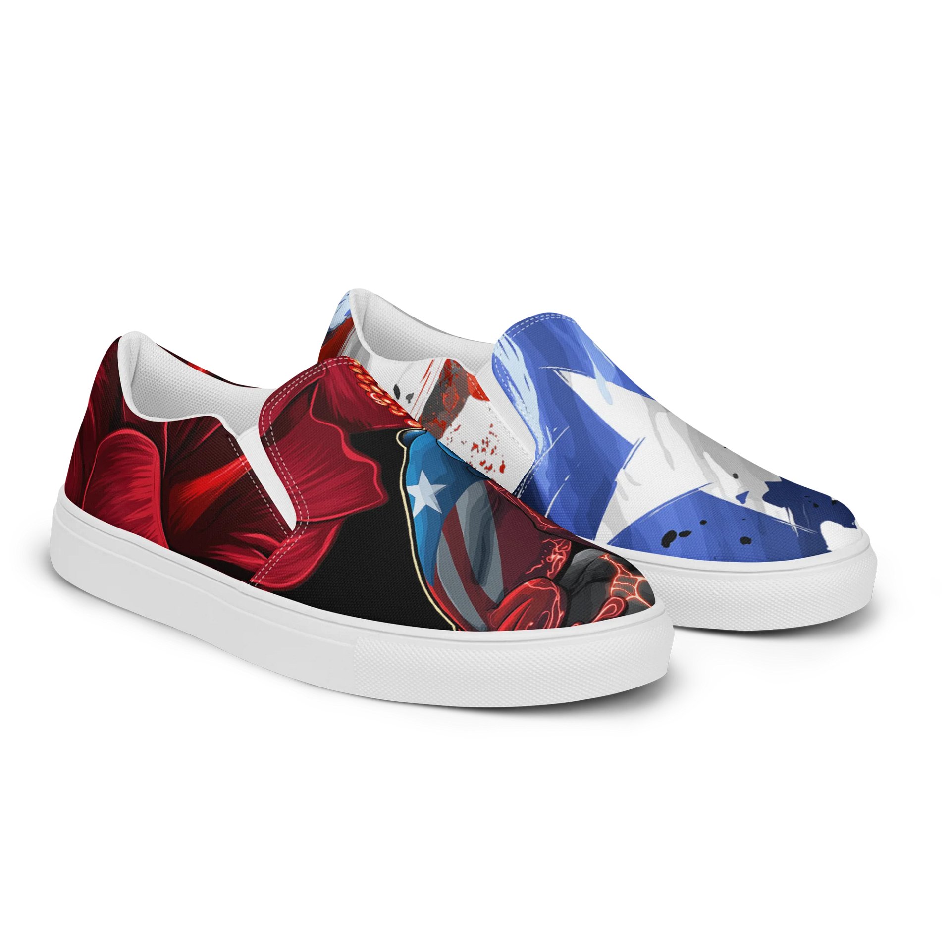 Rising Sons™ Puerto Rican Heritage - Men's Slip-On Canvas Shoes product image (2)
