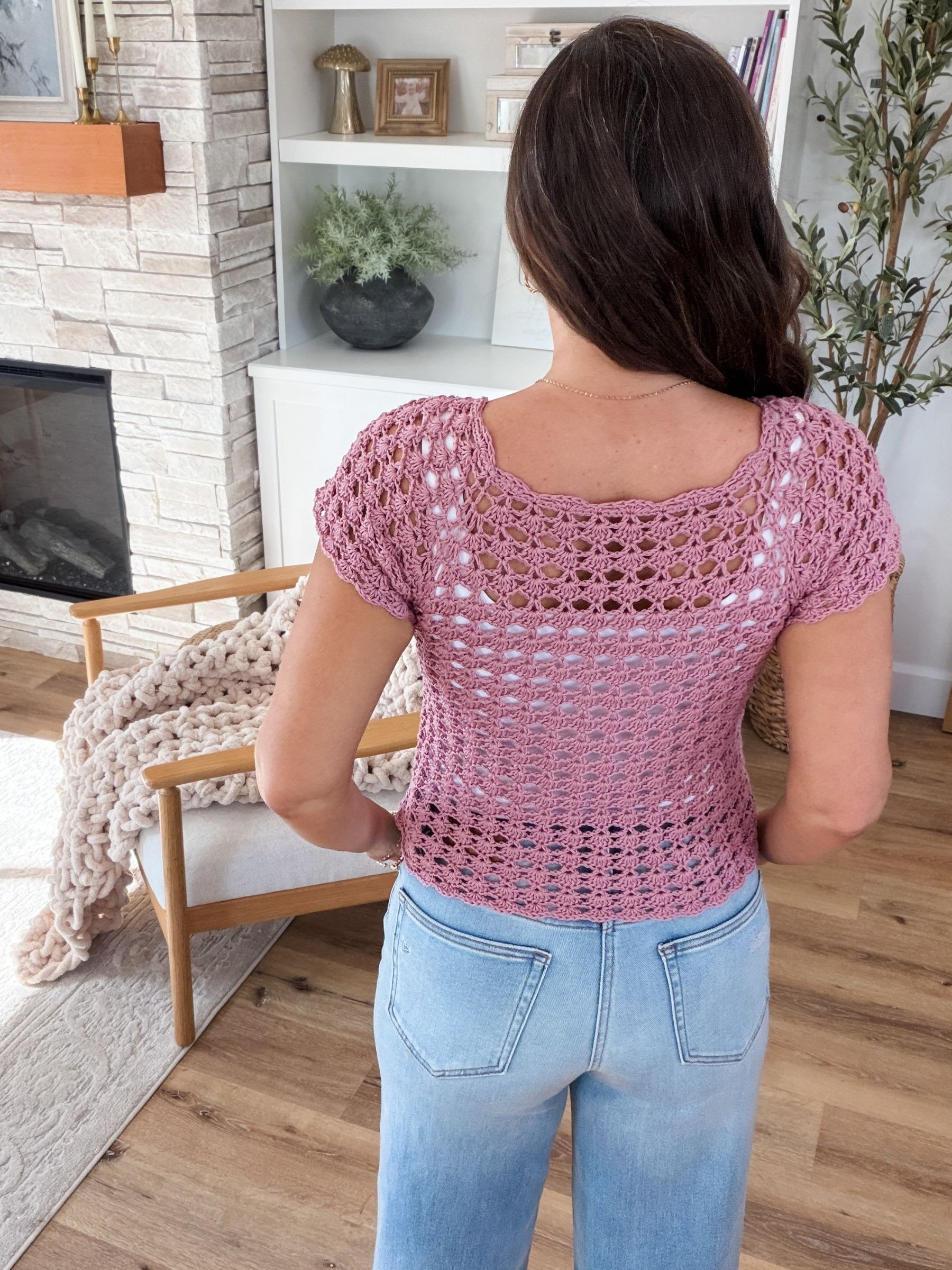 Serena Shell Stitch Top Crochet Pattern product image (7)