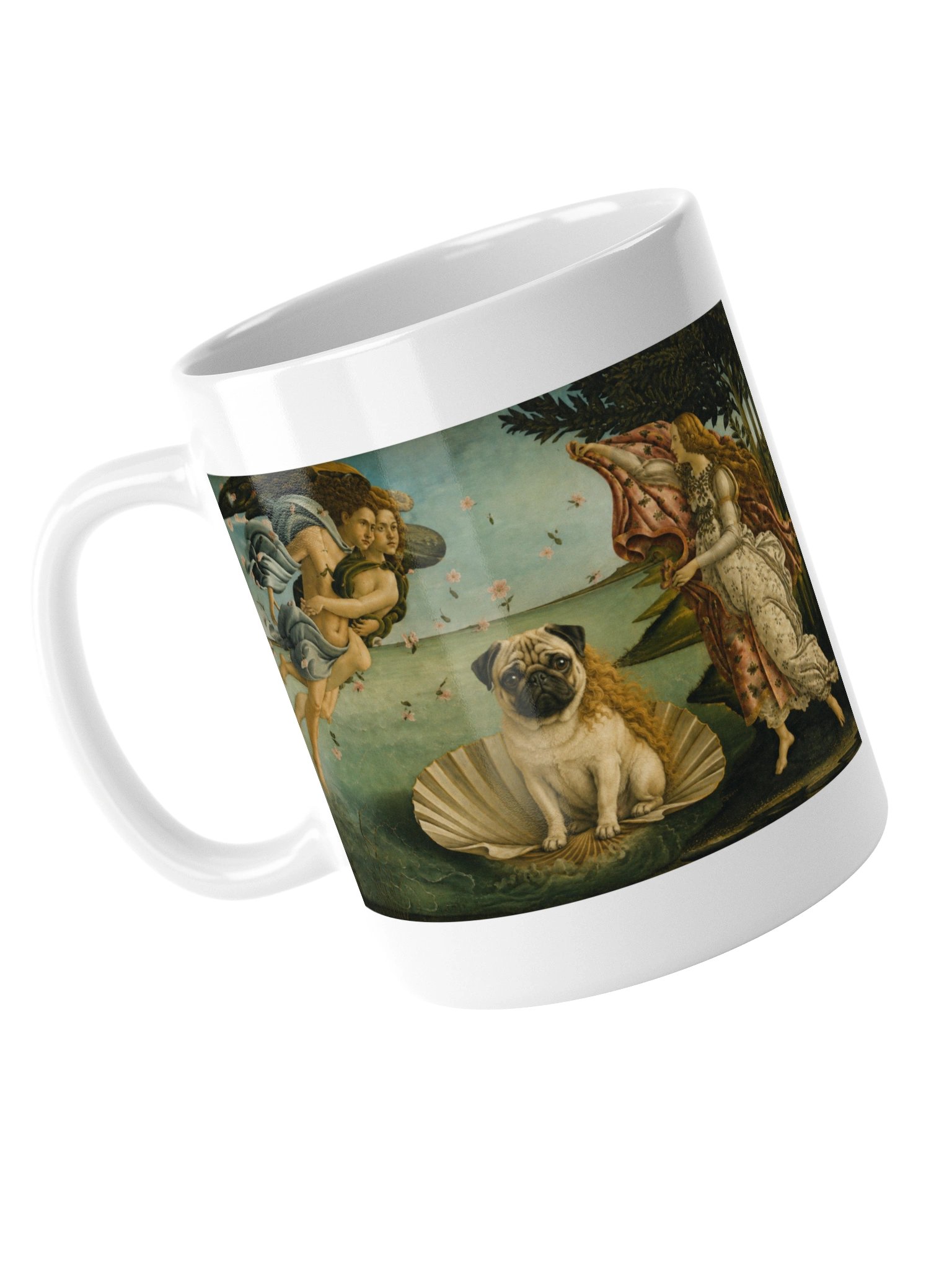 Pug The Birth of Venus Mug product image (5)