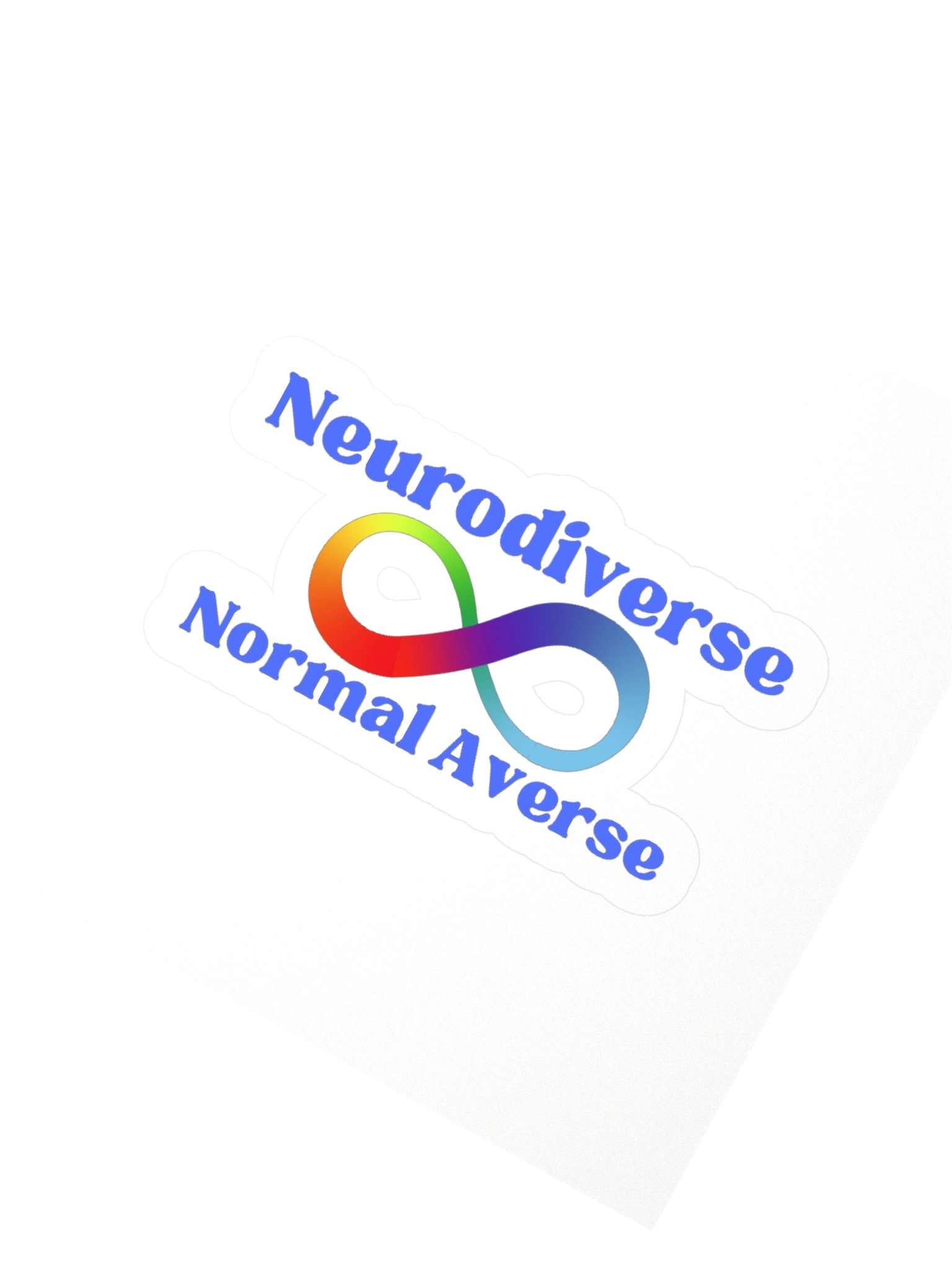 Neurodiverse, Normal Adverse Version 2 Kisscut Sticker product image (2)