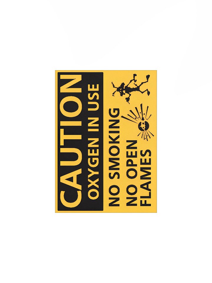 Caution Oxygen Sign product image (1)