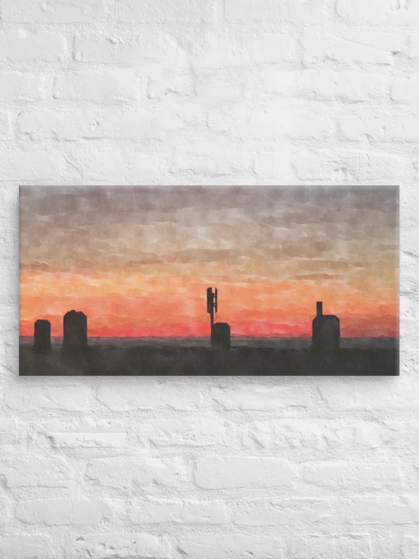 Ft. Fisher NC Watercolor Canvas Print – Coastal Wall Art Décor product image (1)