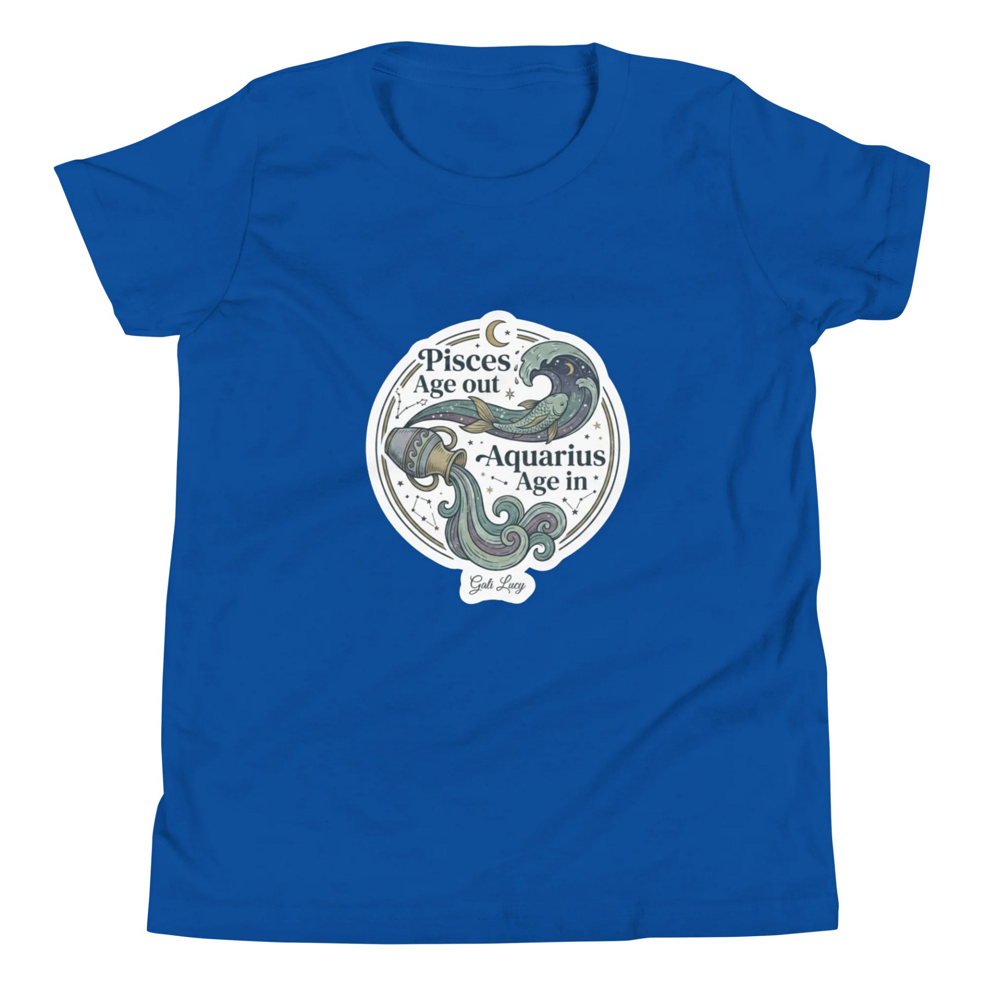Aquarius Age Unisex Youth T-Shirt product image (4)