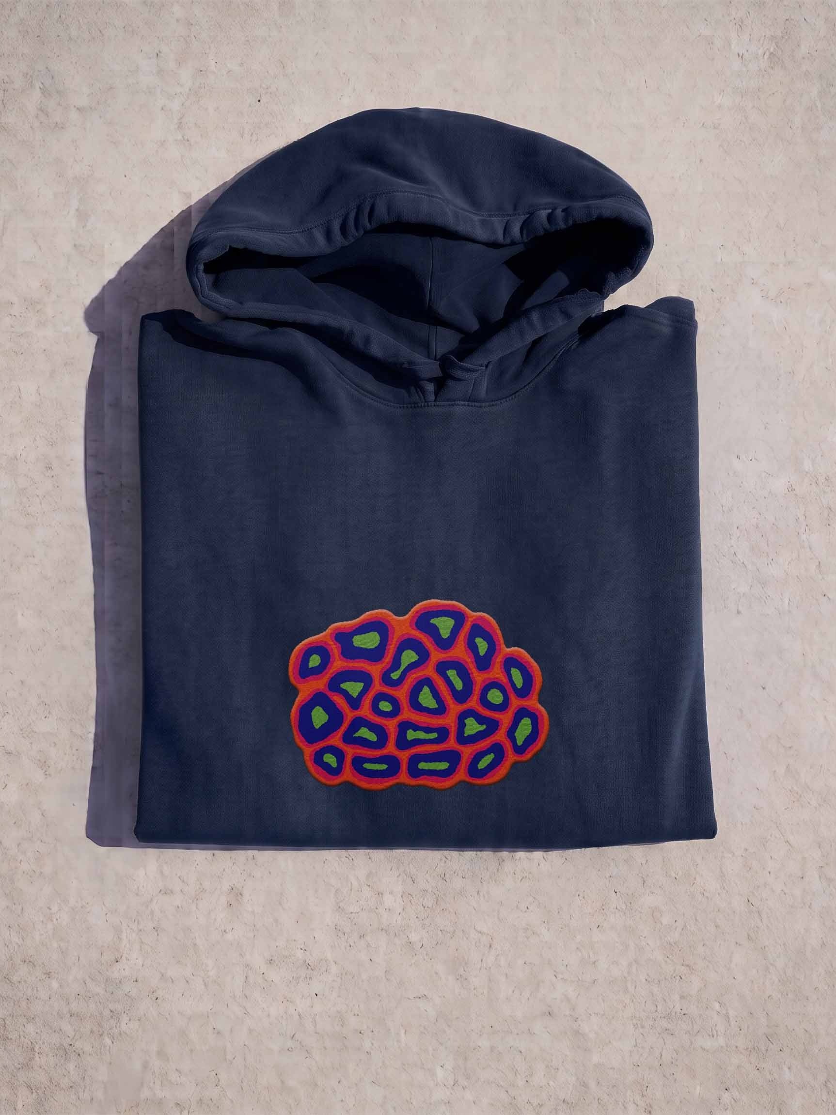Dragon Soul Favia Coral Embroidered Hoodie | Reef Aquarium Coral Hoodie | Saltwater Reef Keeper Apparel product image (1)