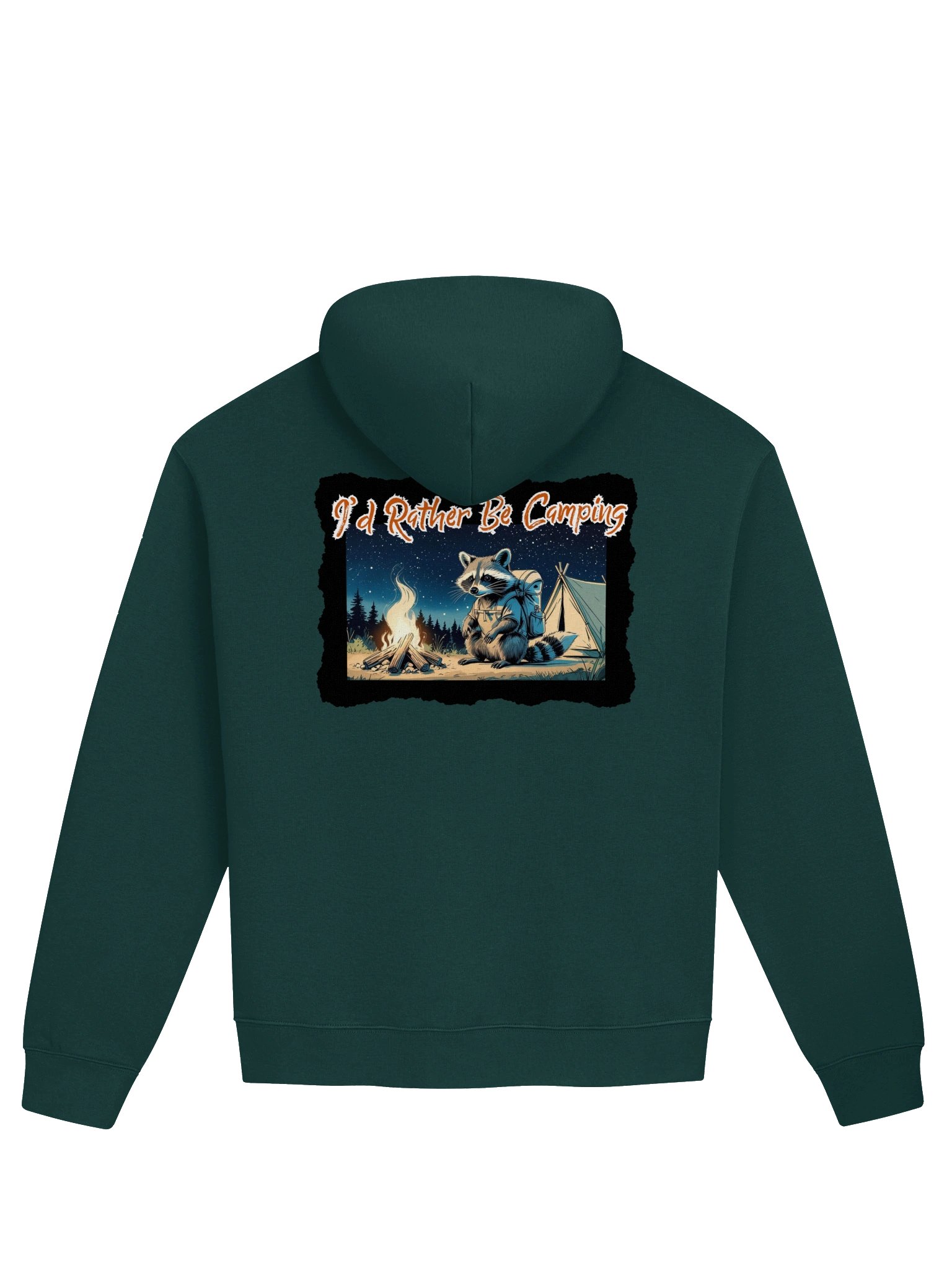 I'd Rather Be Camping Raccoon Hoodie product image (2)