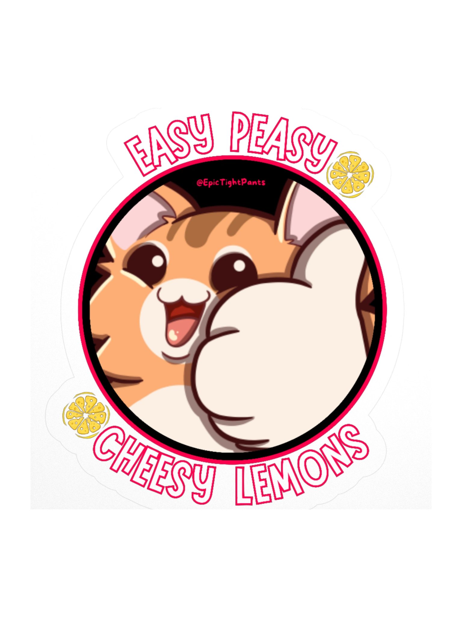 Easy Peasy Cheesy Sticker product image (1)