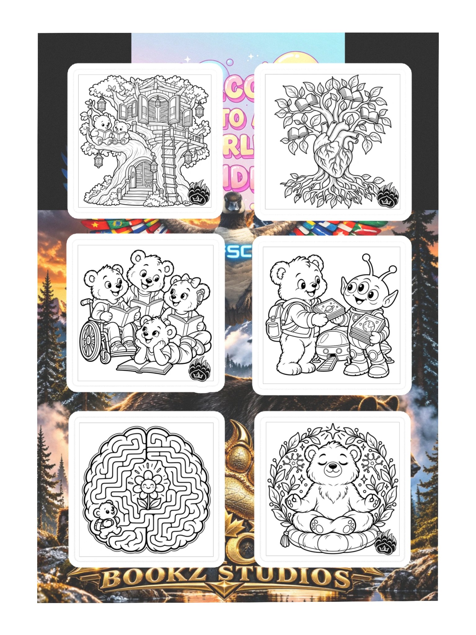FSC ⋆🐾°imaginative coloring artwork Stickers⋆🐾° (V.3) product image (3)