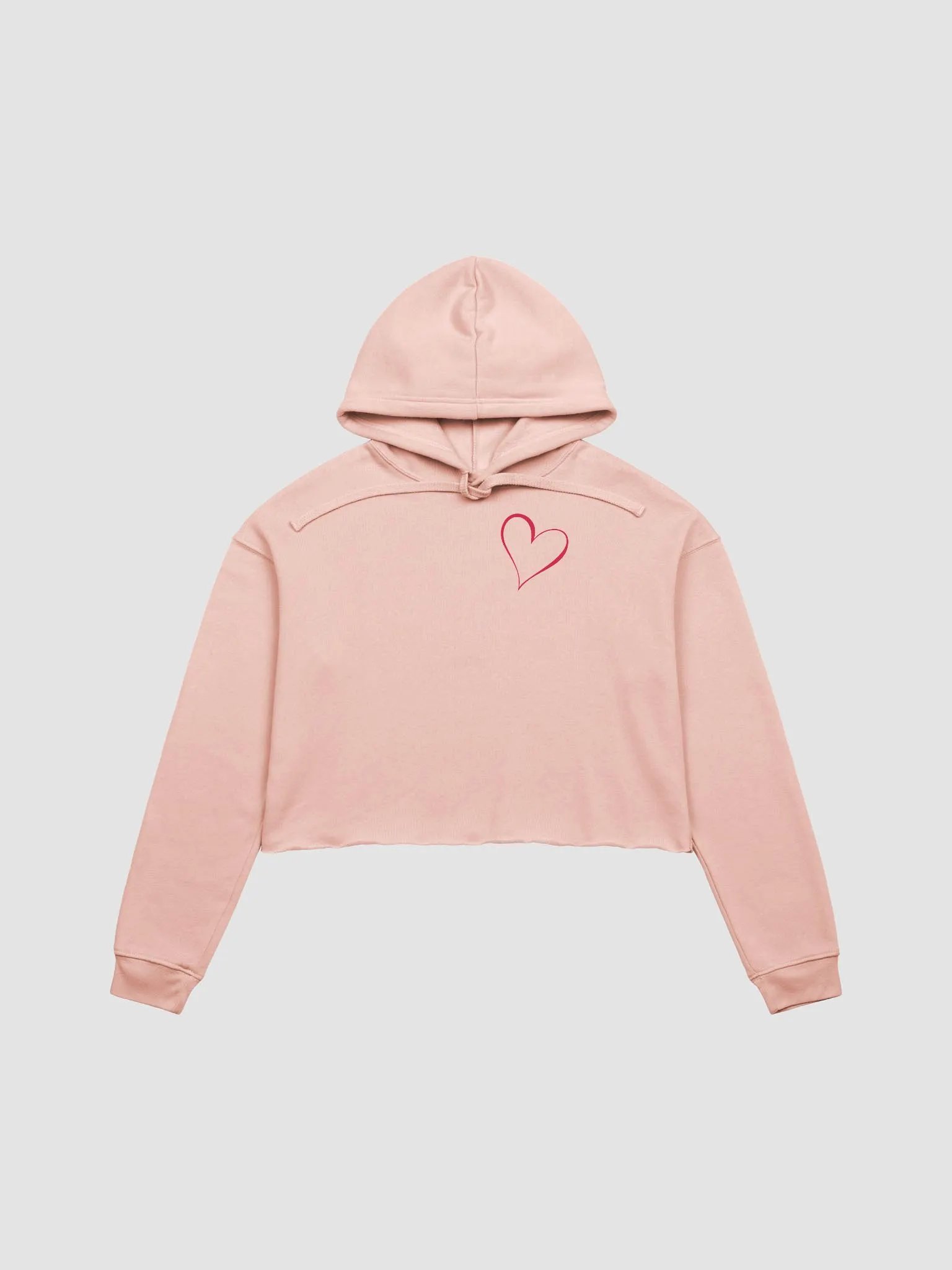 "Qu@lity He@rt" Crop Hoodie product image (2)