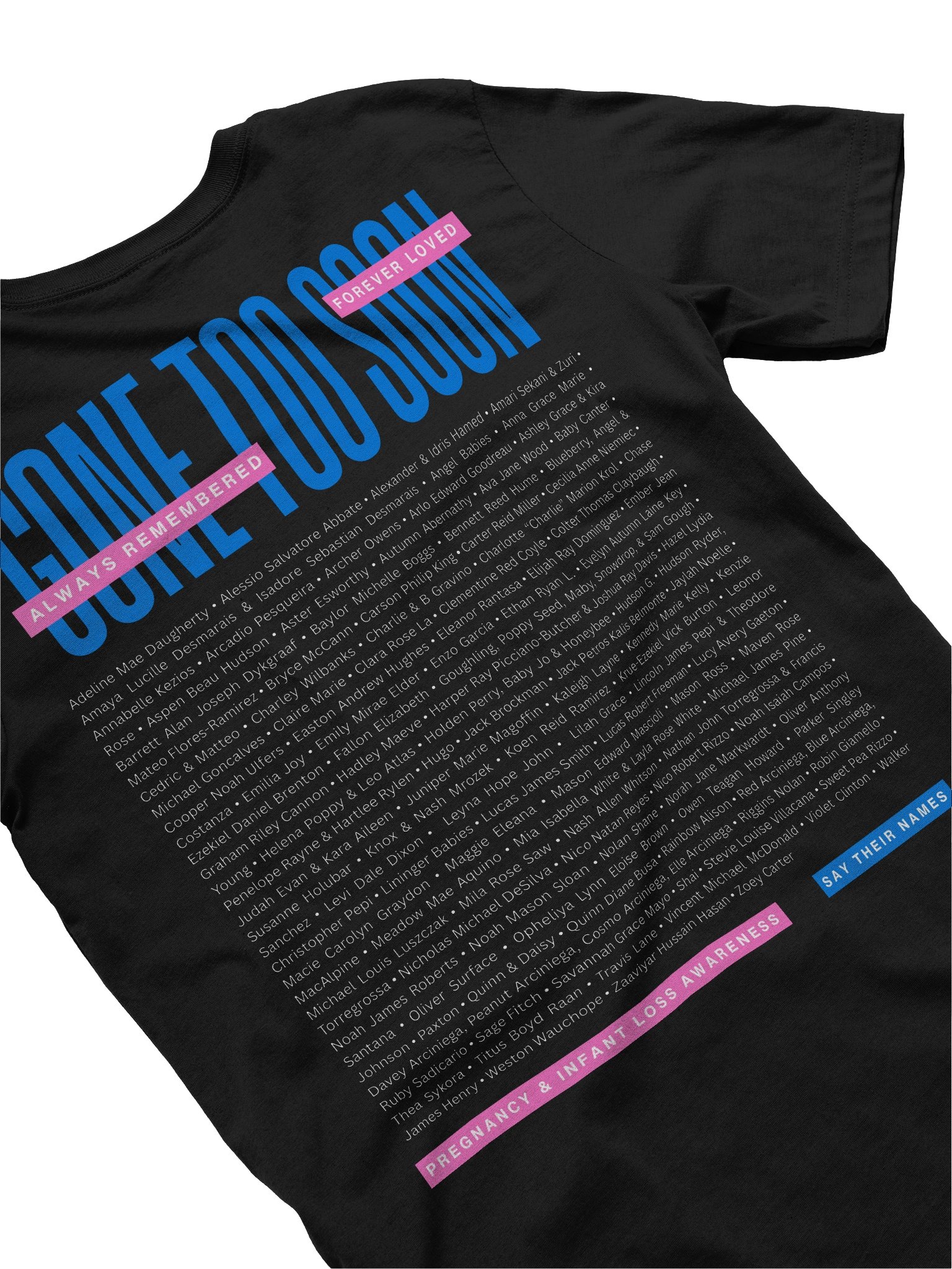 'Gone Too Soon' 2026 Memorial Shirt (soft, dark) product image (1)