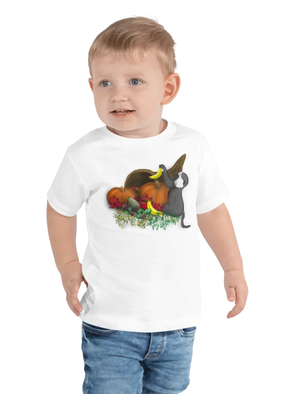 "Monkey and Cornucopia", Toddler T-Shirt - Bella+Canvas product image (3)