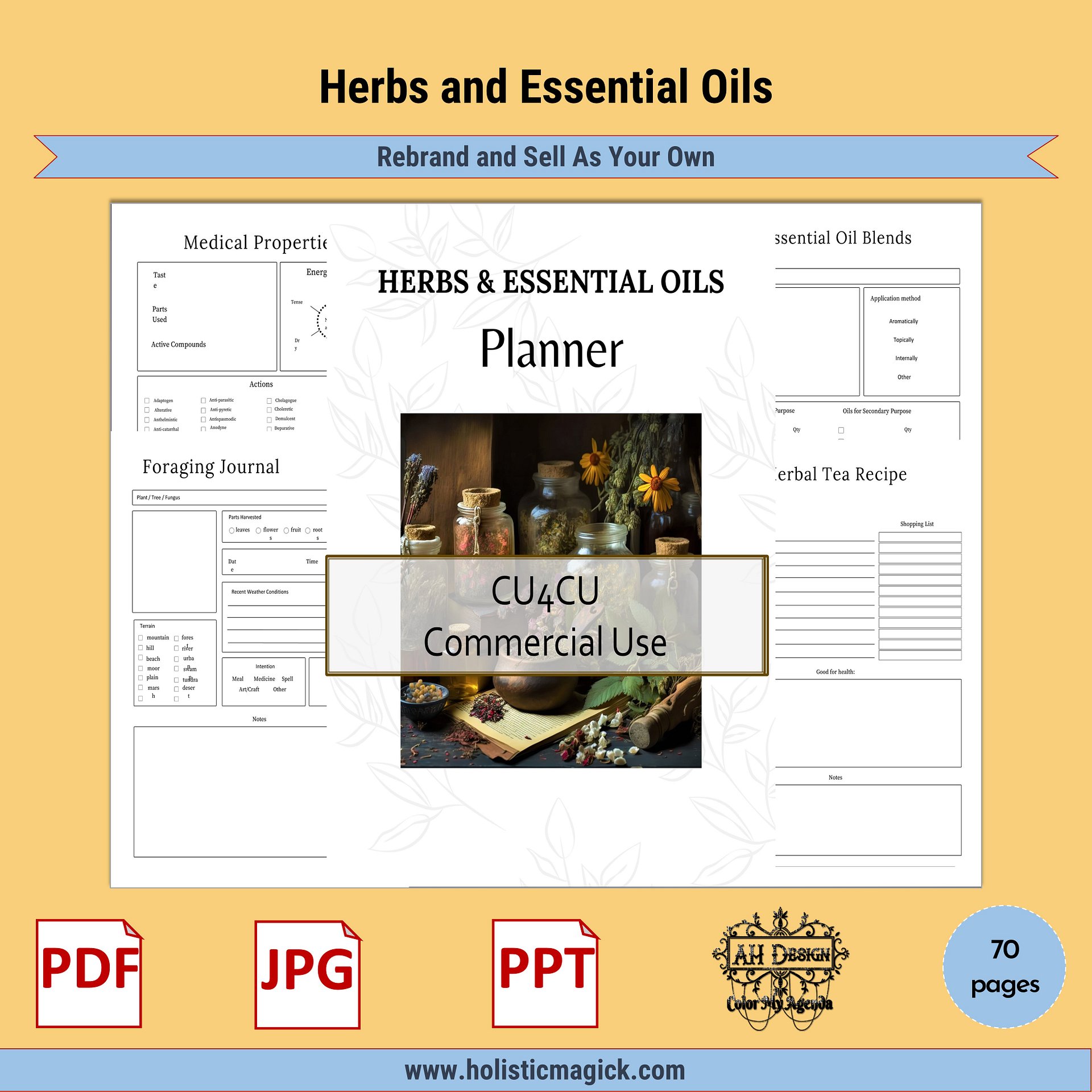 Herbs & Essential Oils Planner product image (1)