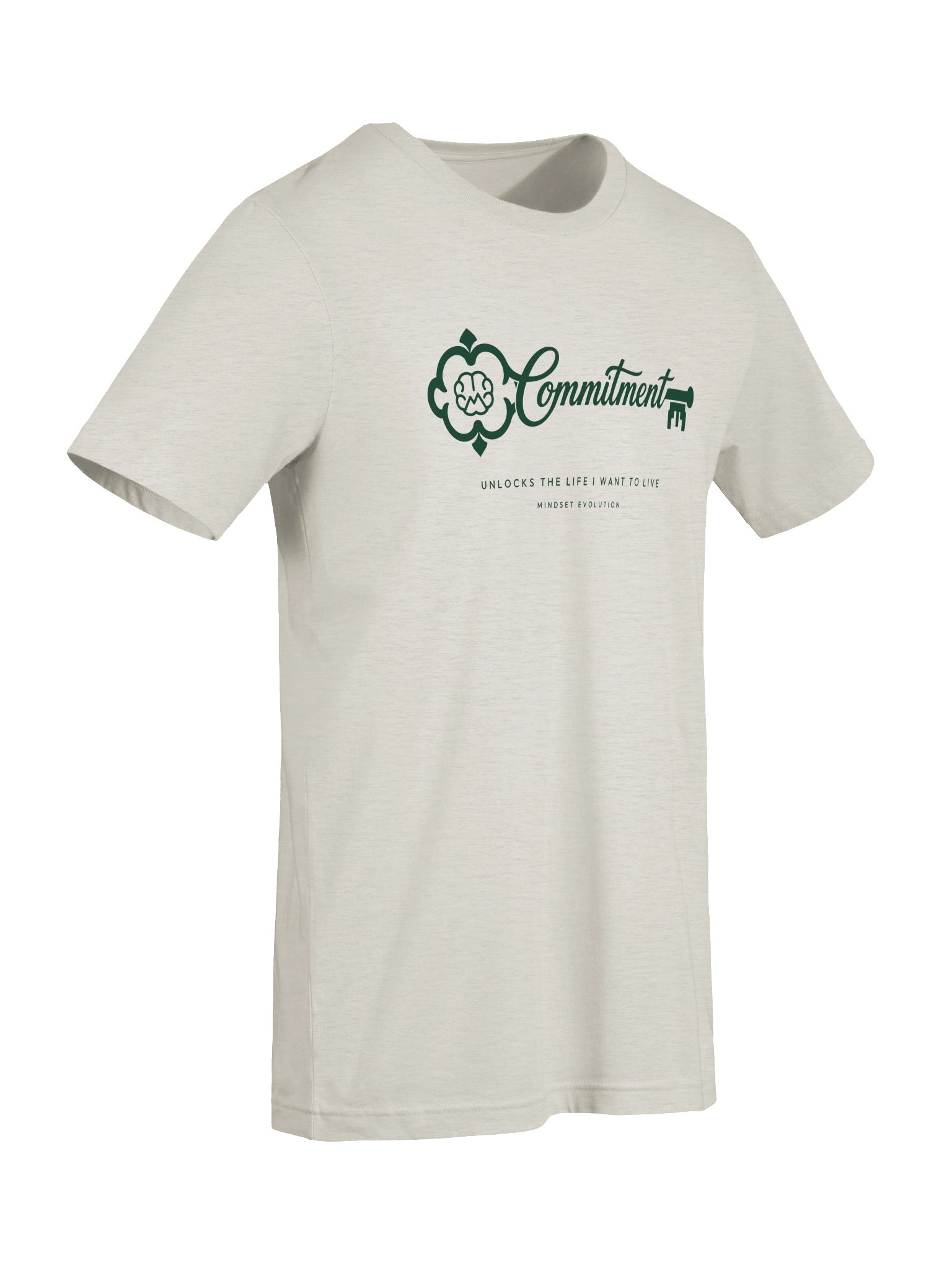Mindset Evolution — The Commitment Tee (Heather Dust) product image (7)
