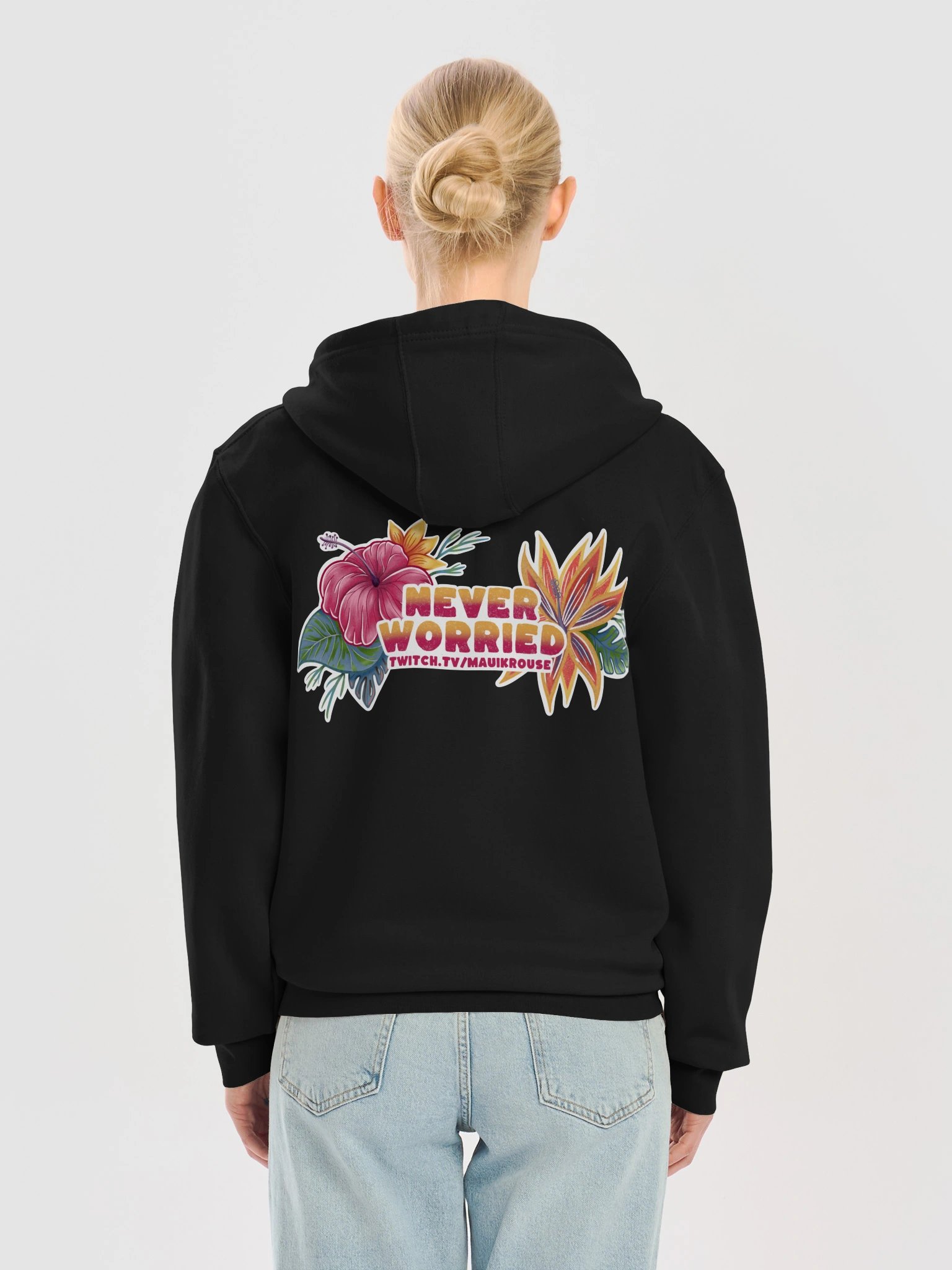 Never Worried Zipper Hoodie Swag product image (97)