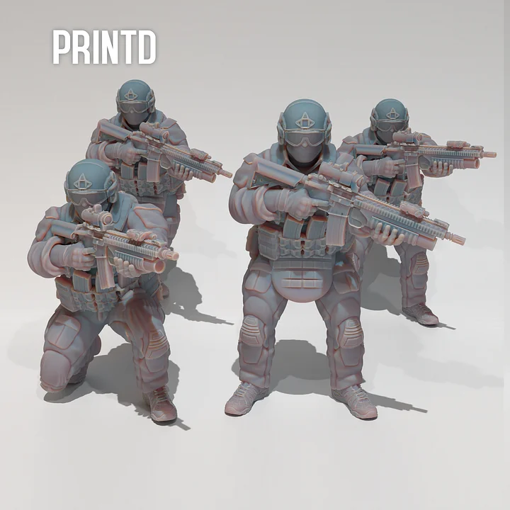 USMC MARSOC Grenadier Team - Modern Warfare Wargame Hobby Resin Scale Models product image (1)