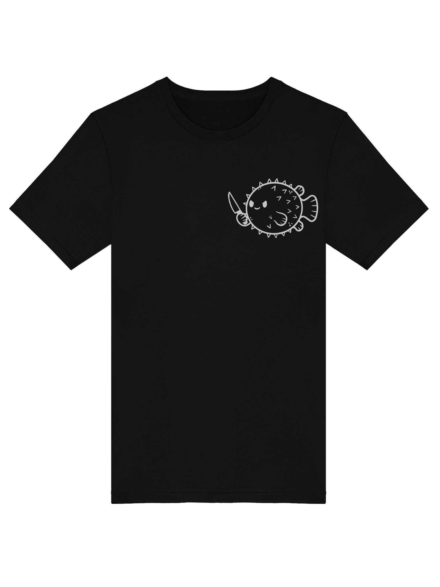 Mischievous Pufferfish Pocket Tee product image (5)