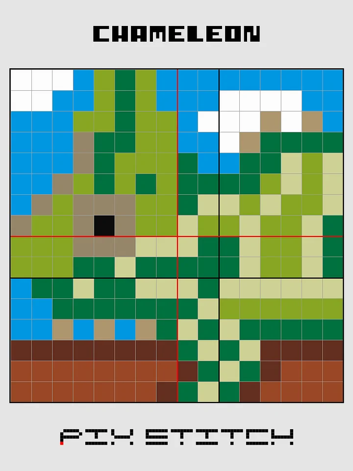 Chameleon Pixel Art product image (2)