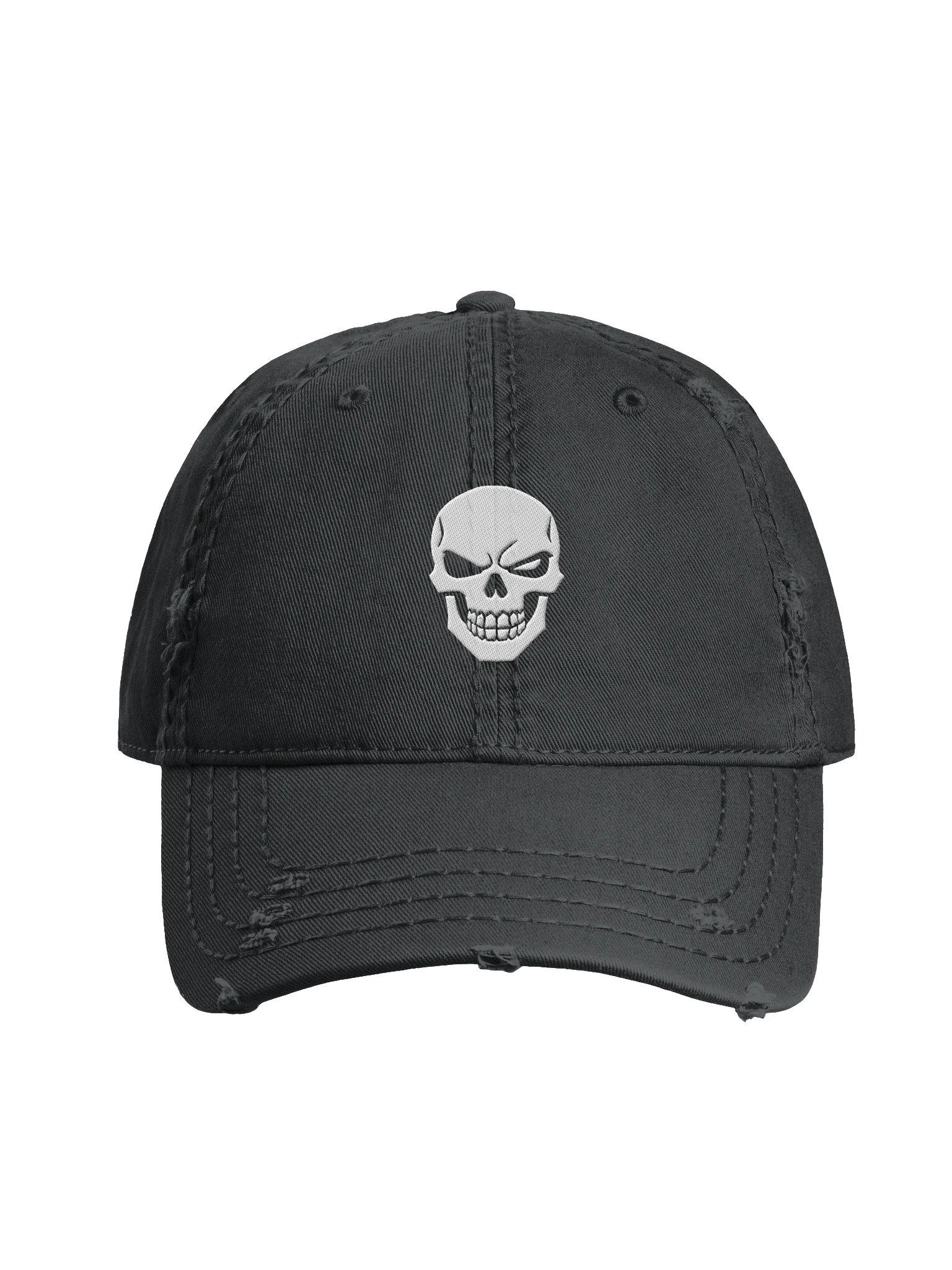FrayCaps Skull Distressed Cap product image (3)