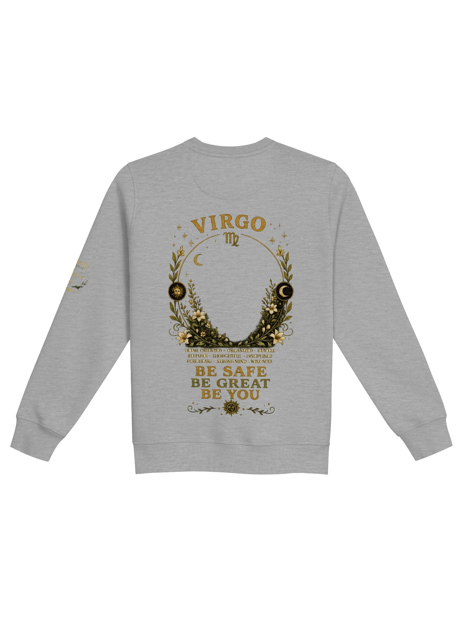 Virgo “Purpose in Every Detail” Premium Zodiac Crewneck product image (2)
