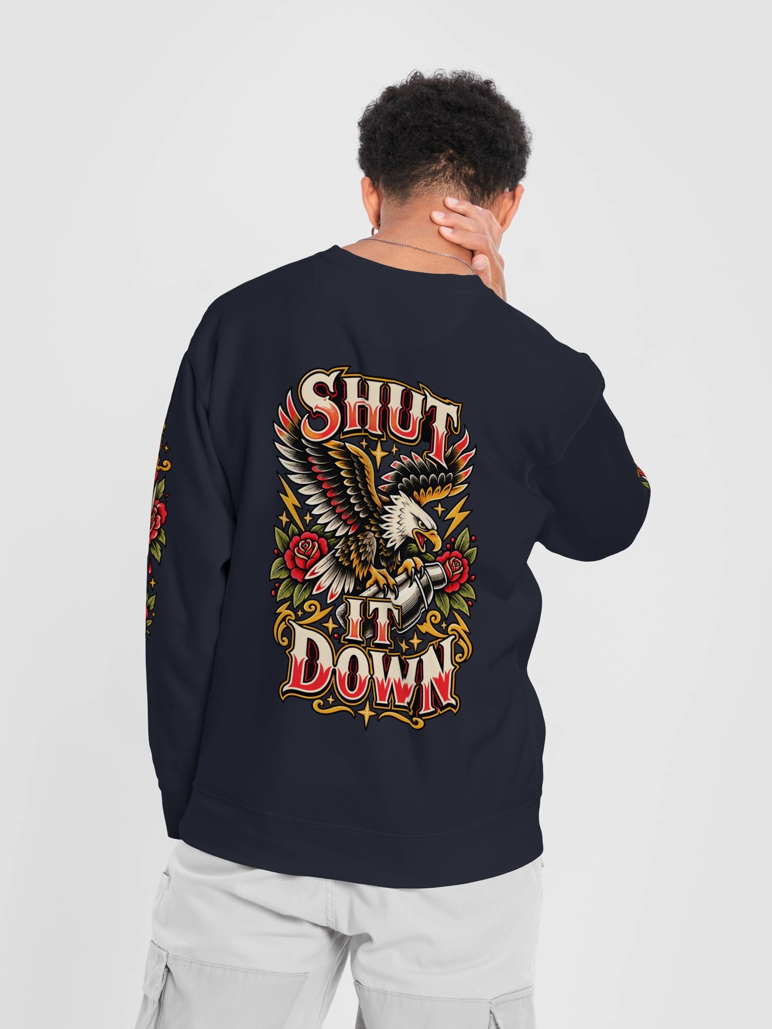 TAFFER Tatted Roses Classic Sweatshirt product image (21)