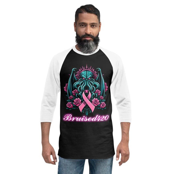 Mythical Cthulhu Protector Awareness Raglan Tee product image (6)