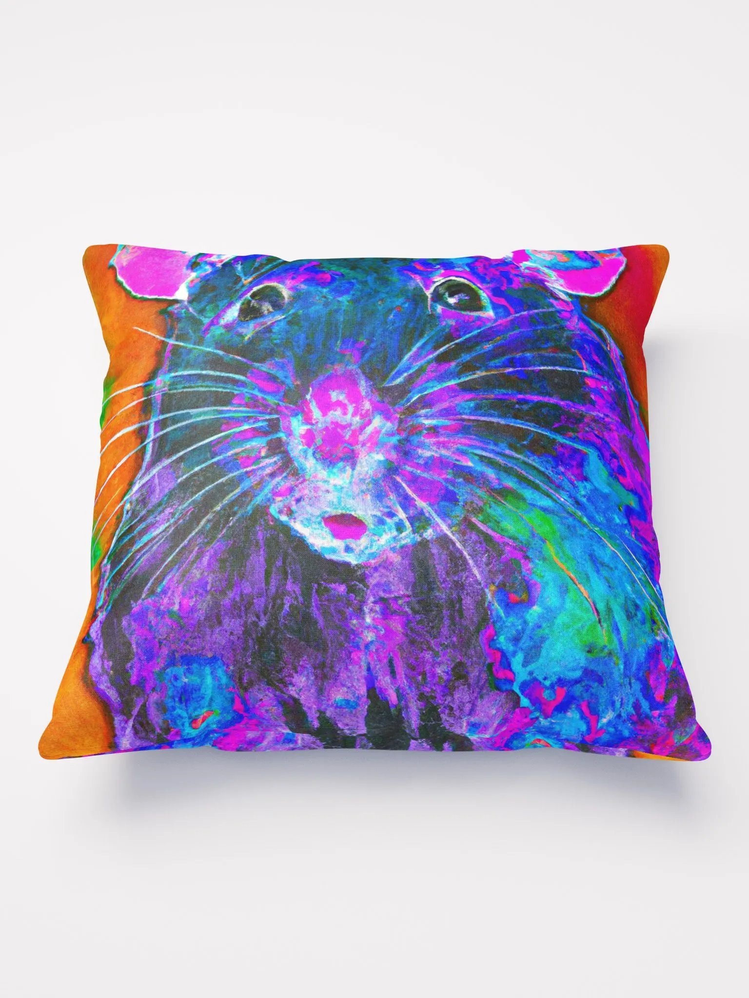 arty rat throw pillow product image (3)