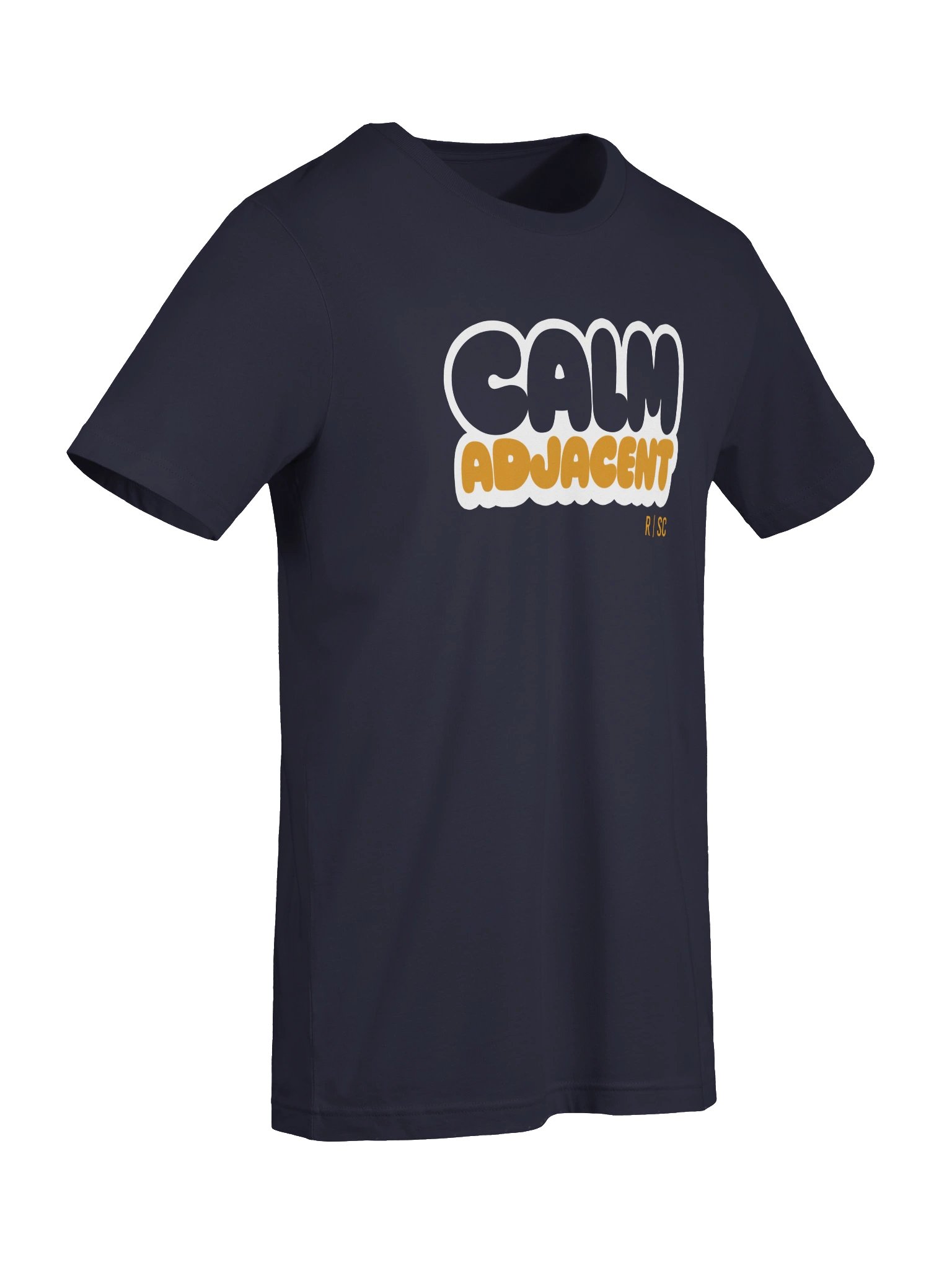 Calm Adjacent T-shirt (White & Orange) product image (47)