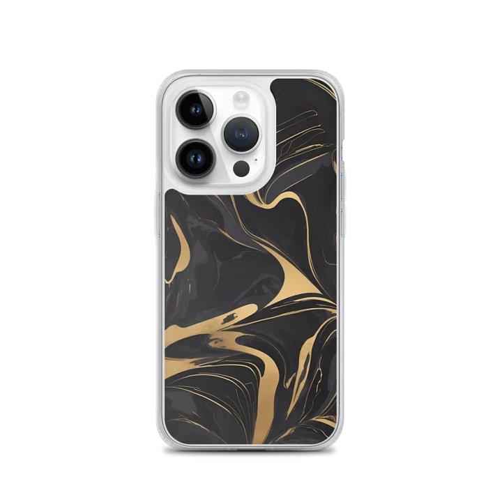 MagSafe® Clear Case for iPhone® – Liquid Gold on Onyx product image (1)